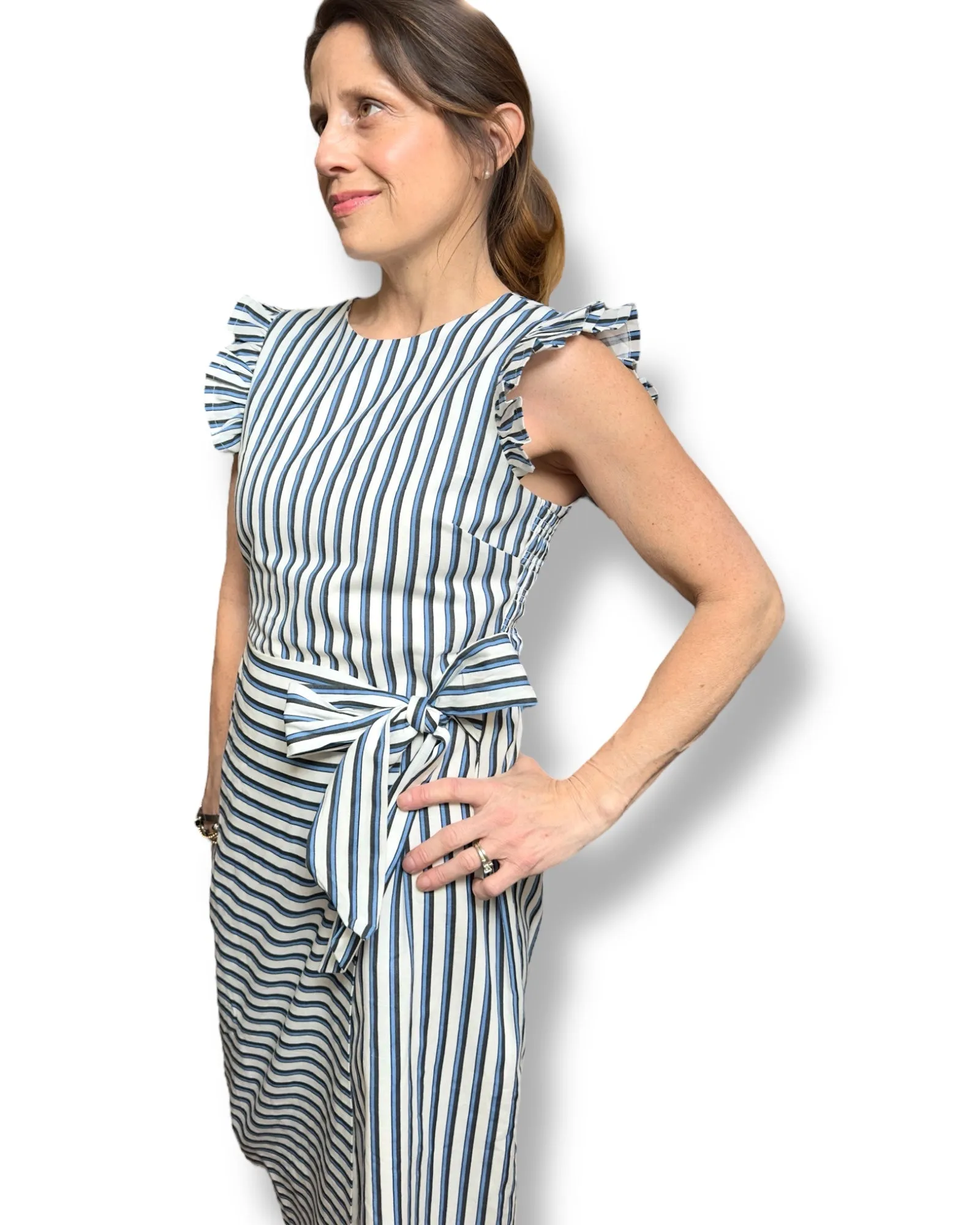 Greta Midi Dress | Vintage Blue