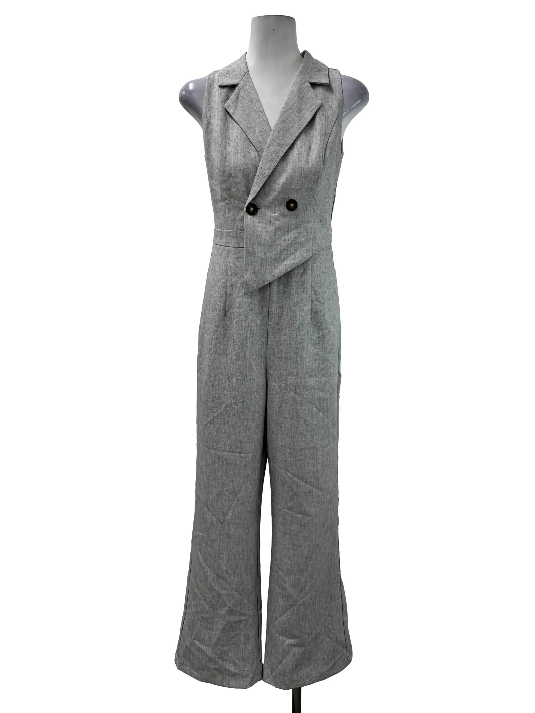 Grey Blazer Jumpsuit