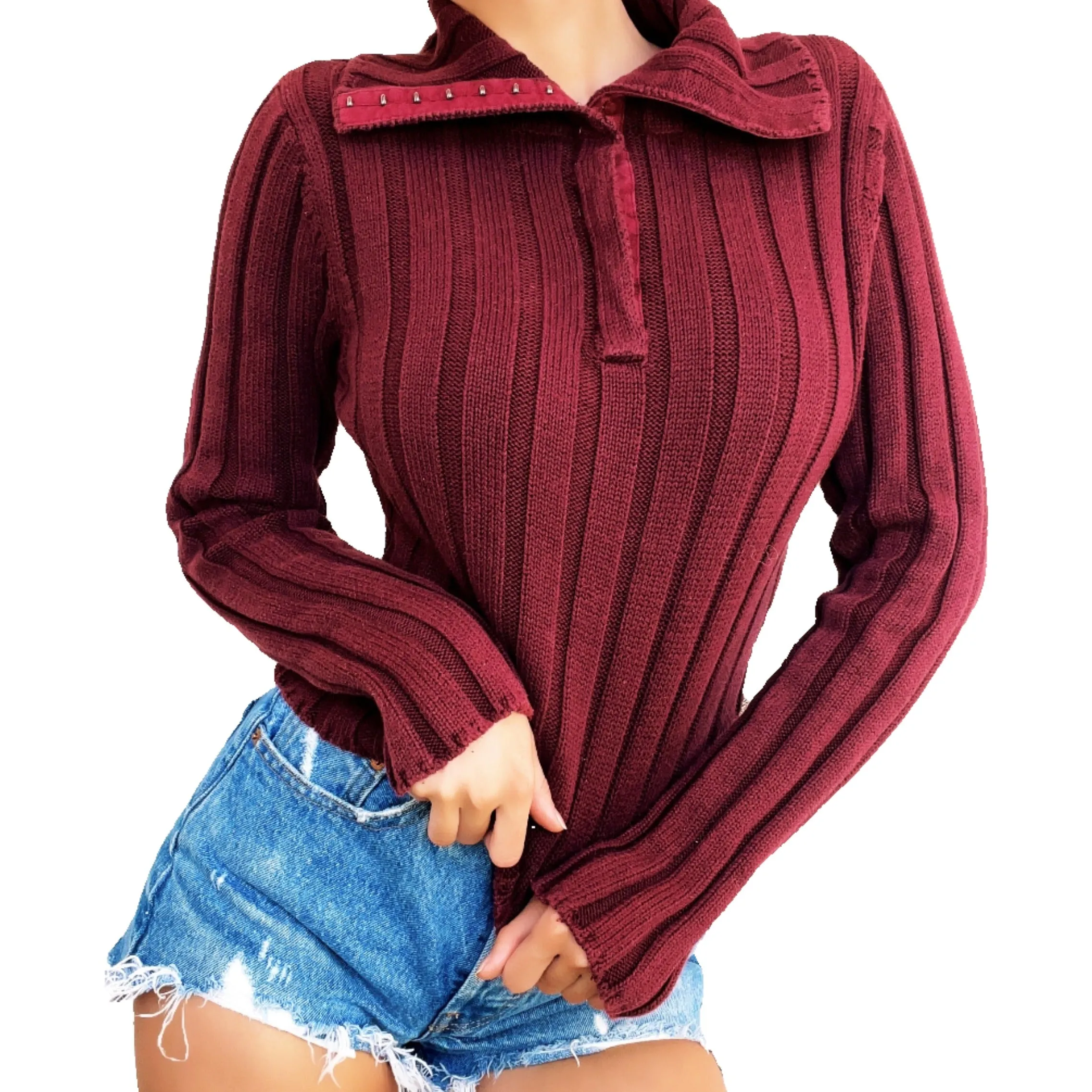Guess Vintage Burgundy Sweater (M)