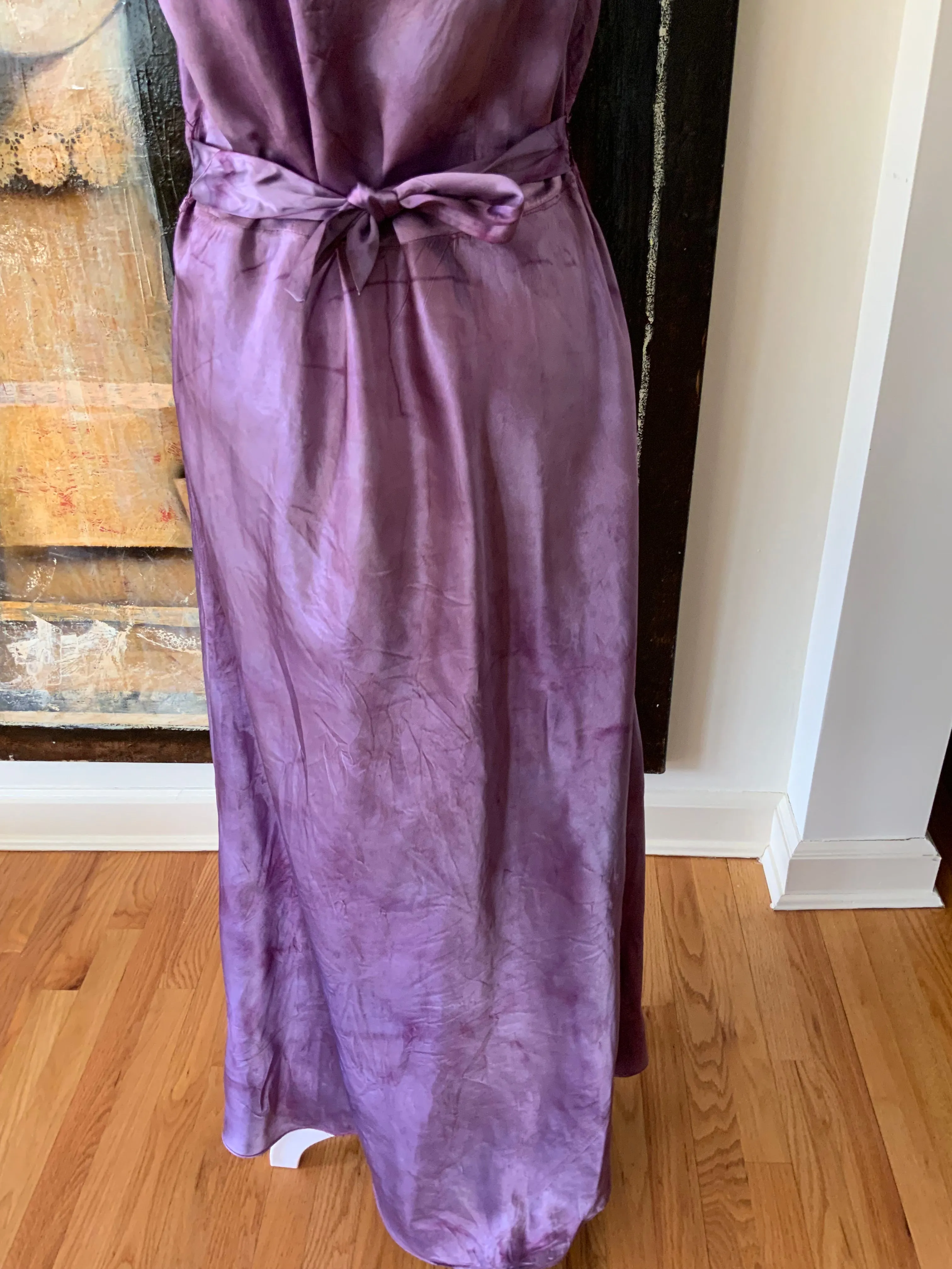 Hand Dyed Satin Nightgown - 50s - 50M
