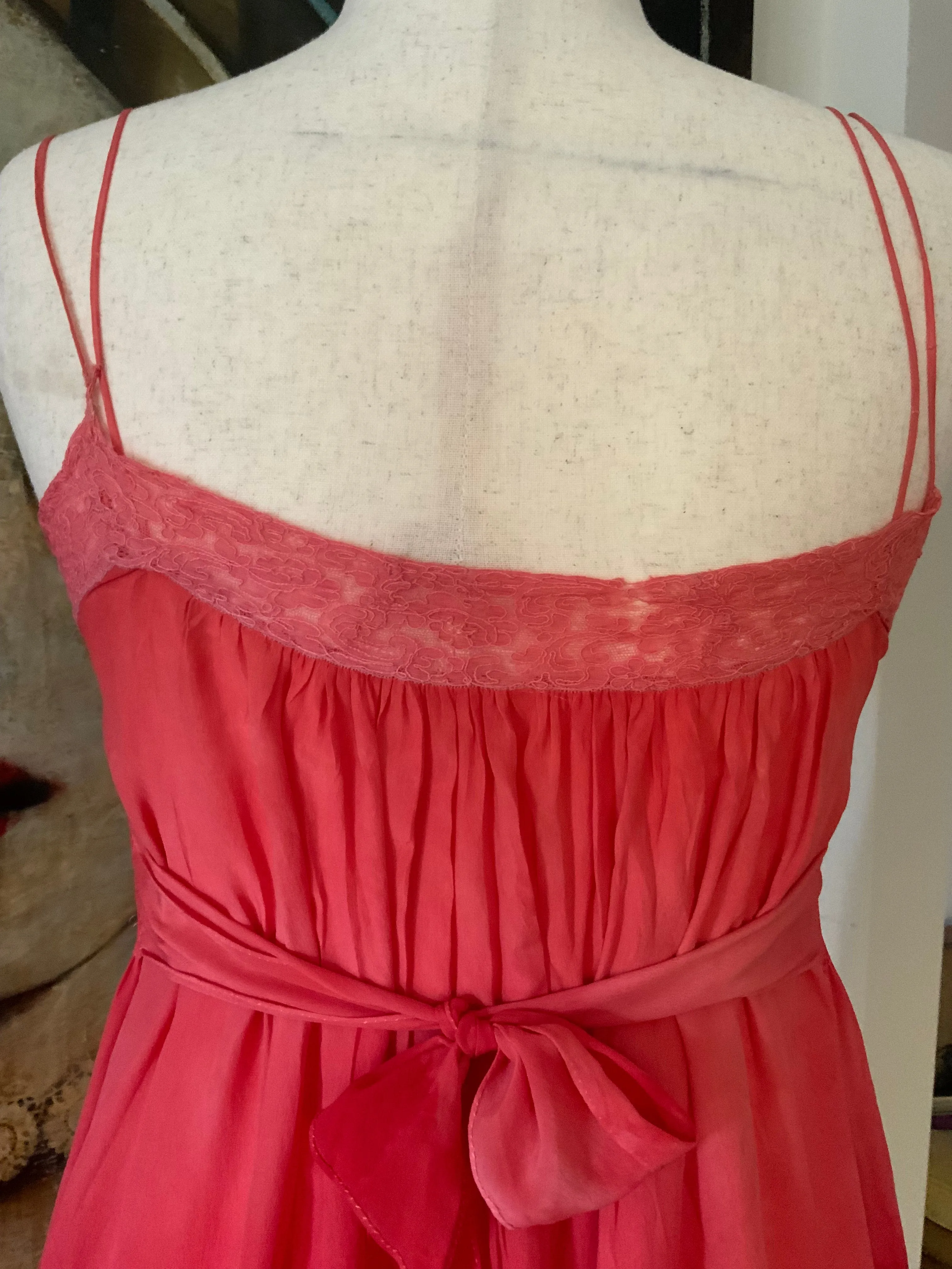 Hand Dyed Silk Dress - 50s -50U