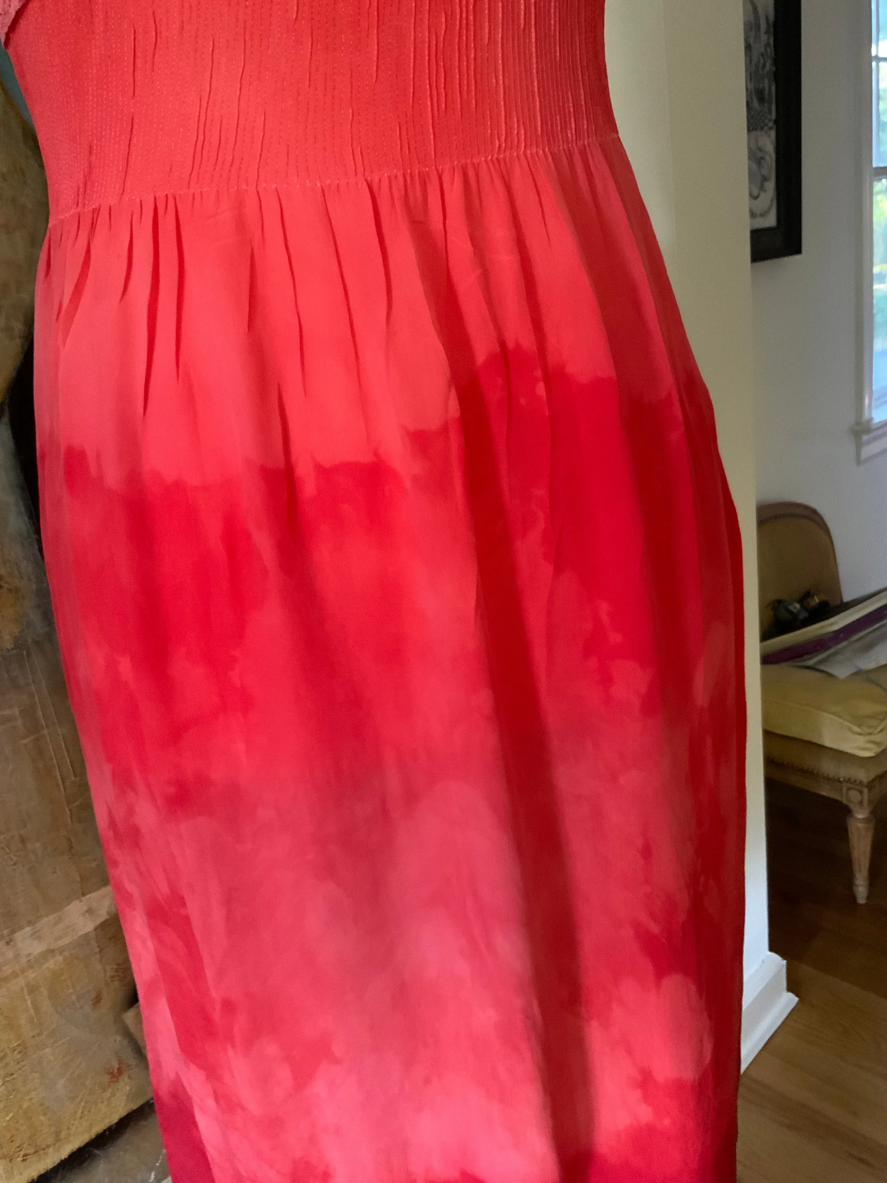 Hand Dyed Silk Dress - 50s -50U