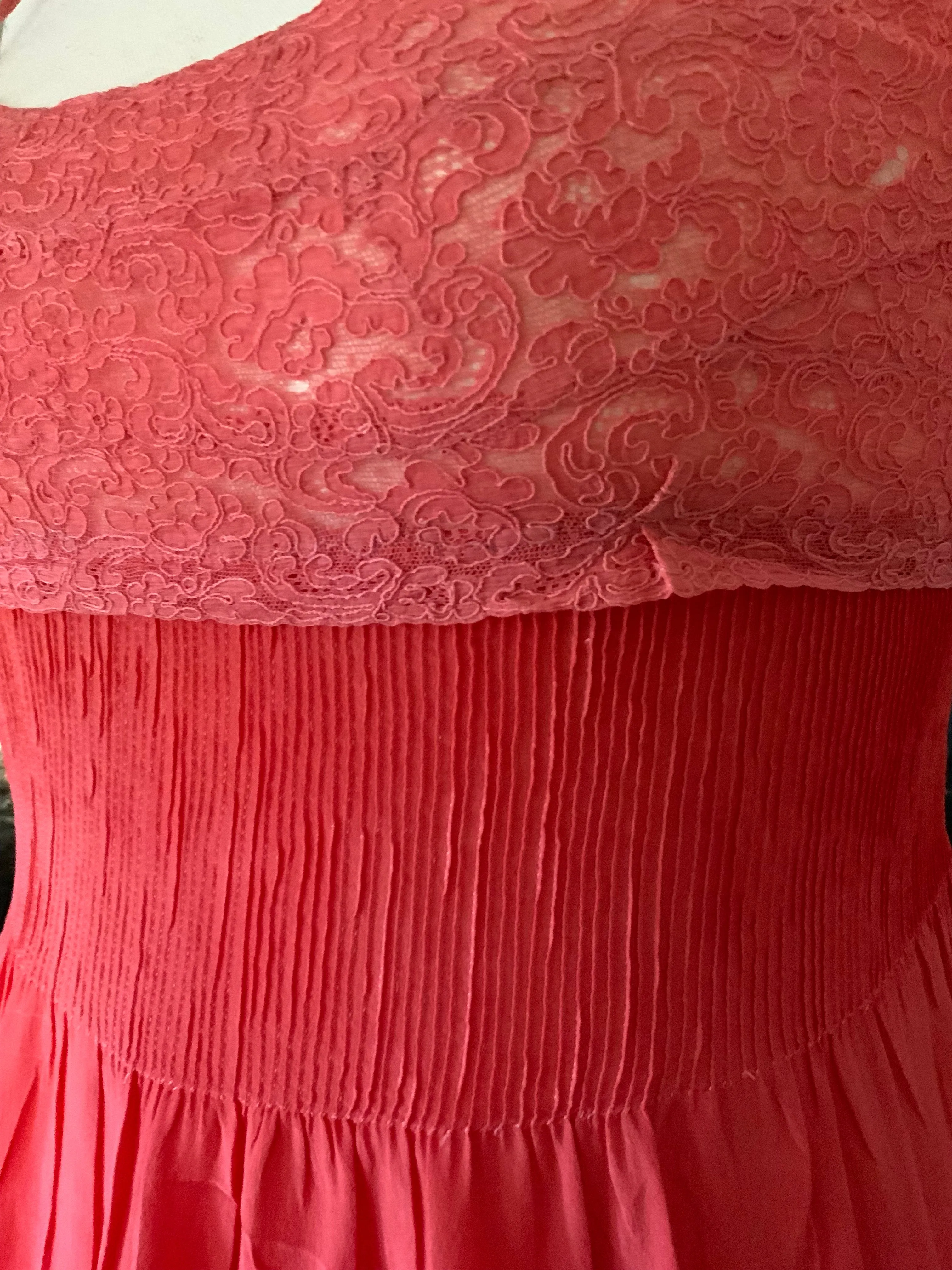 Hand Dyed Silk Dress - 50s -50U