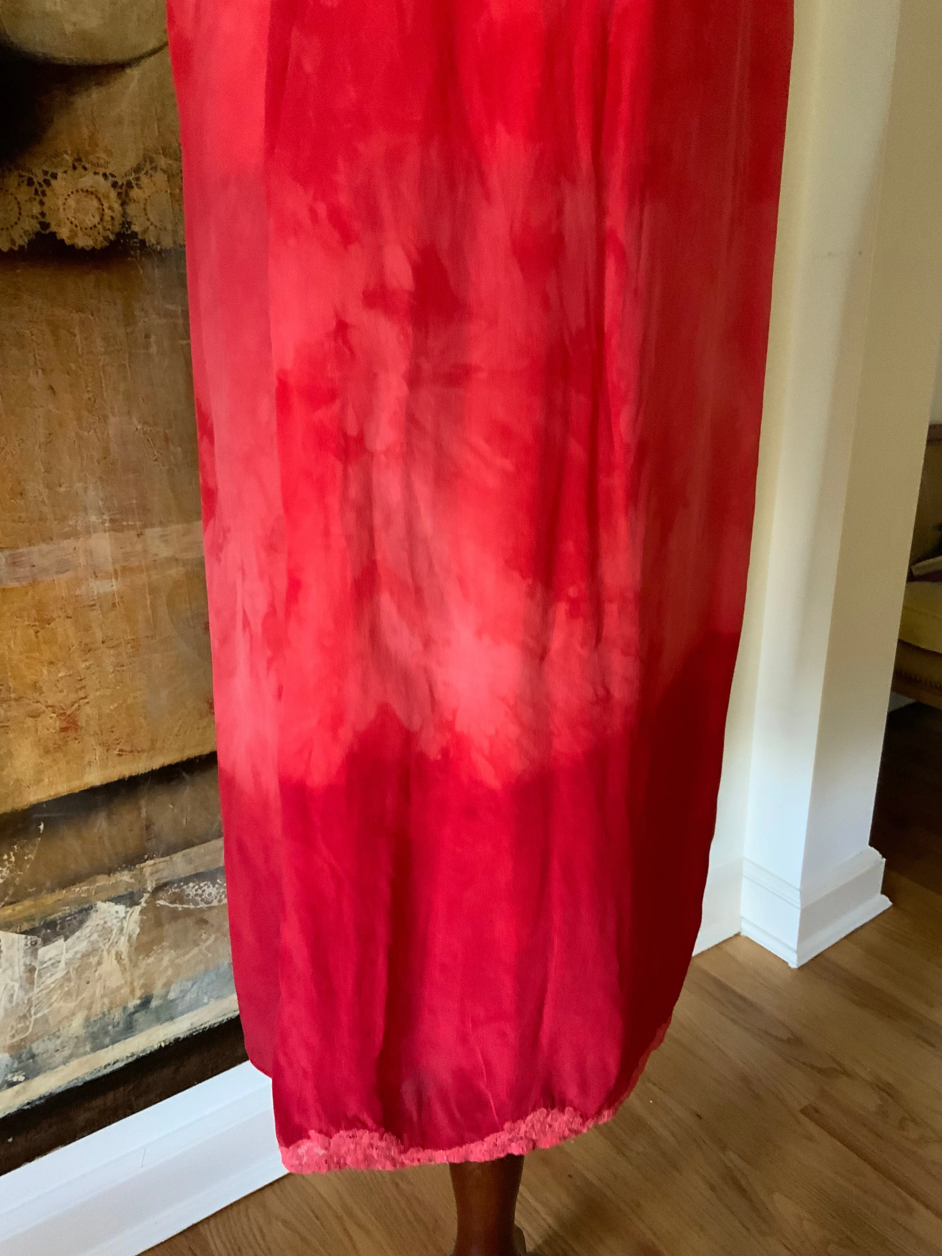 Hand Dyed Silk Dress - 50s -50U