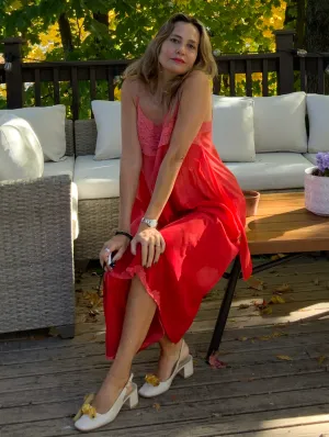Hand Dyed Silk Dress - 50s -50U