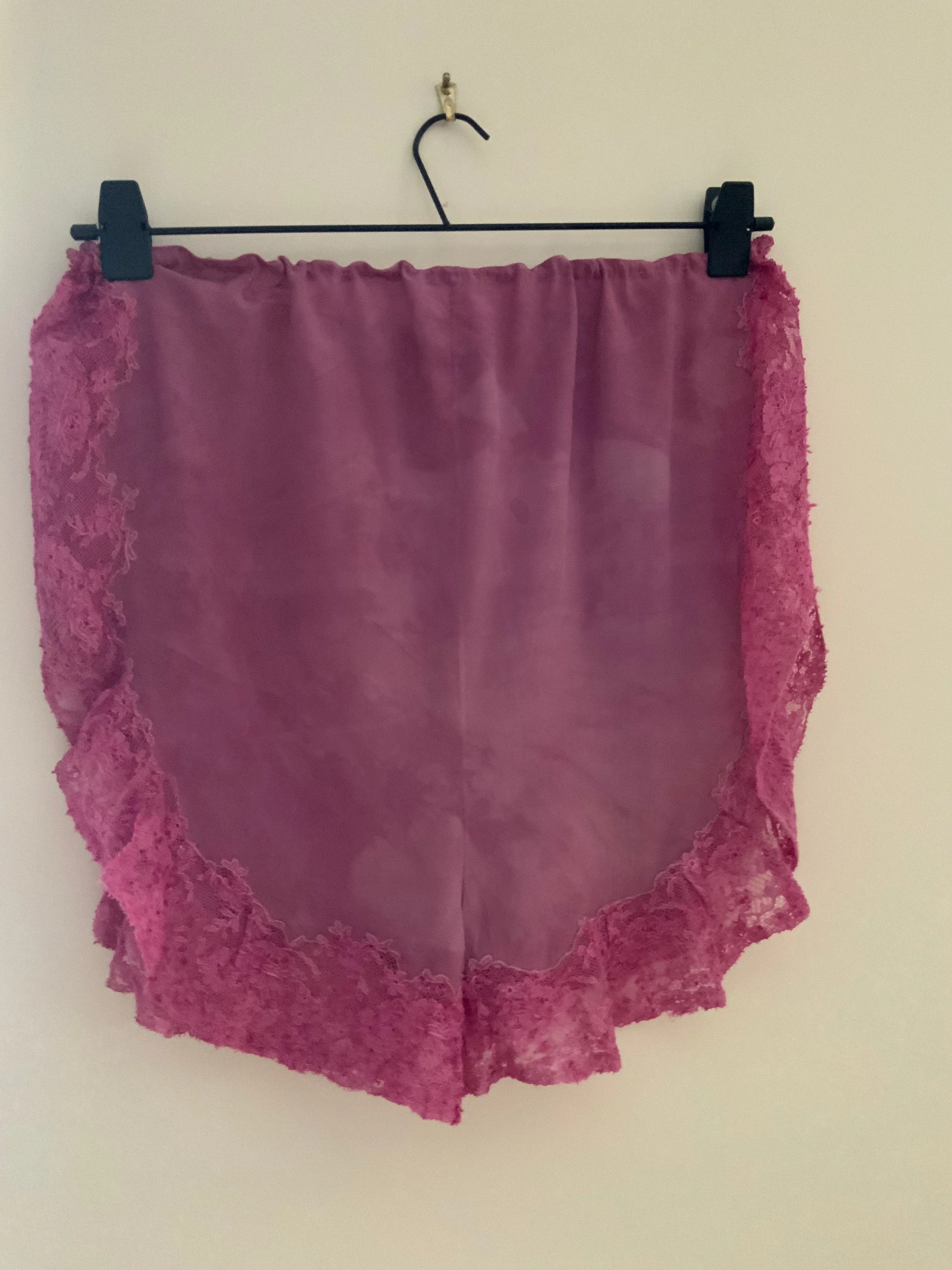 Hand Dyed Silk Lace Tap Pants - 20s - 20G