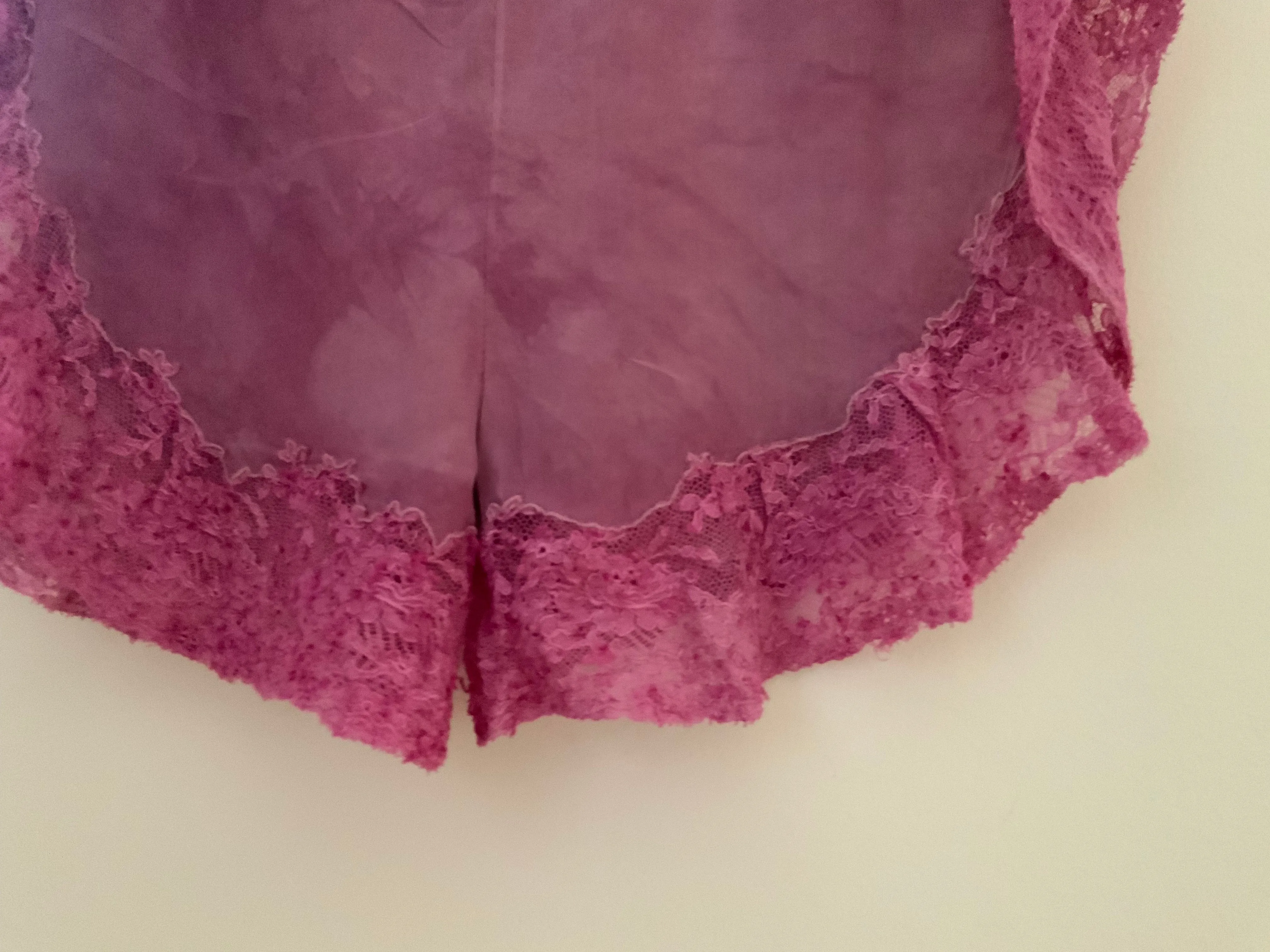 Hand Dyed Silk Lace Tap Pants - 20s - 20G