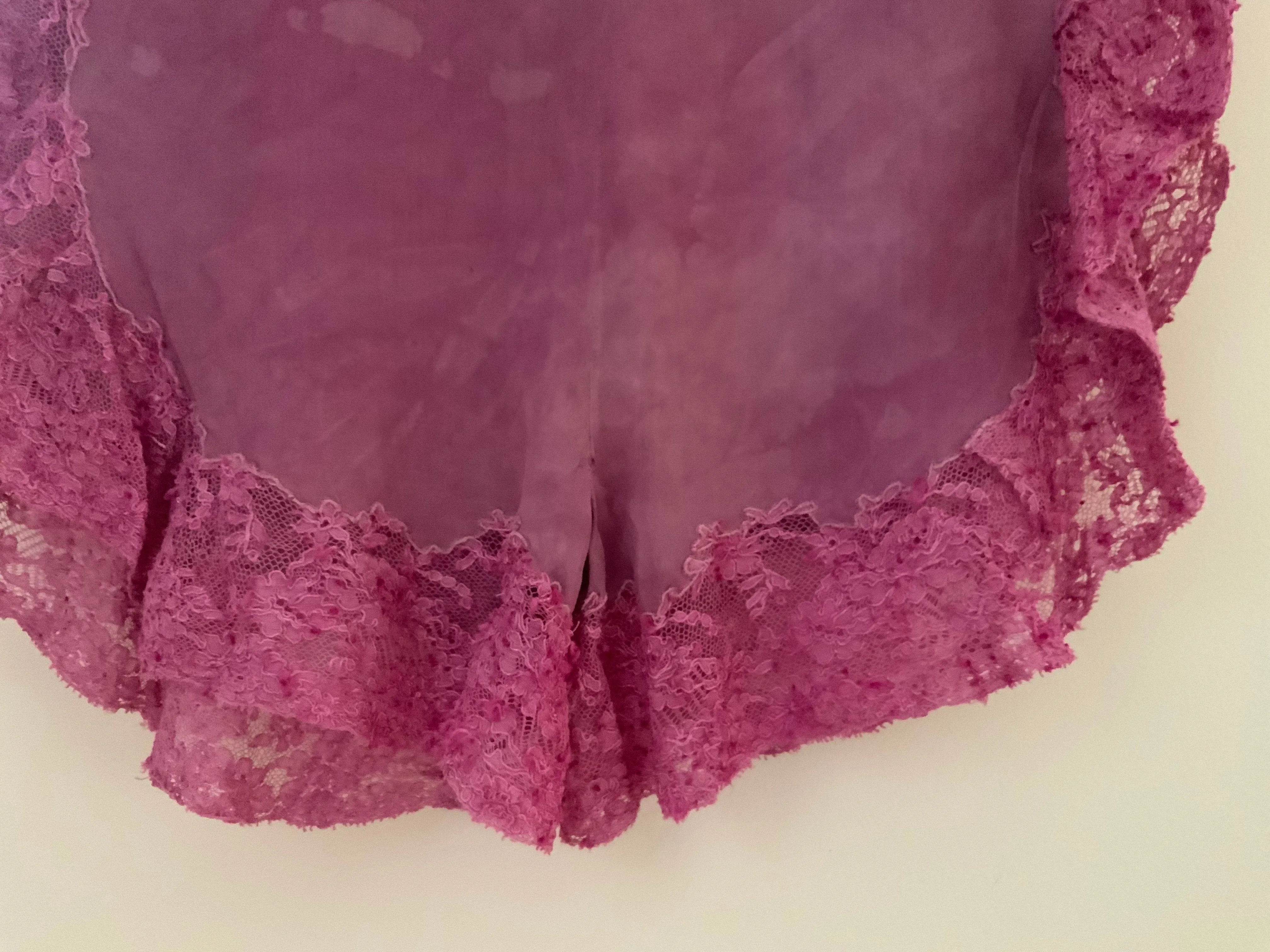 Hand Dyed Silk Lace Tap Pants - 20s - 20G