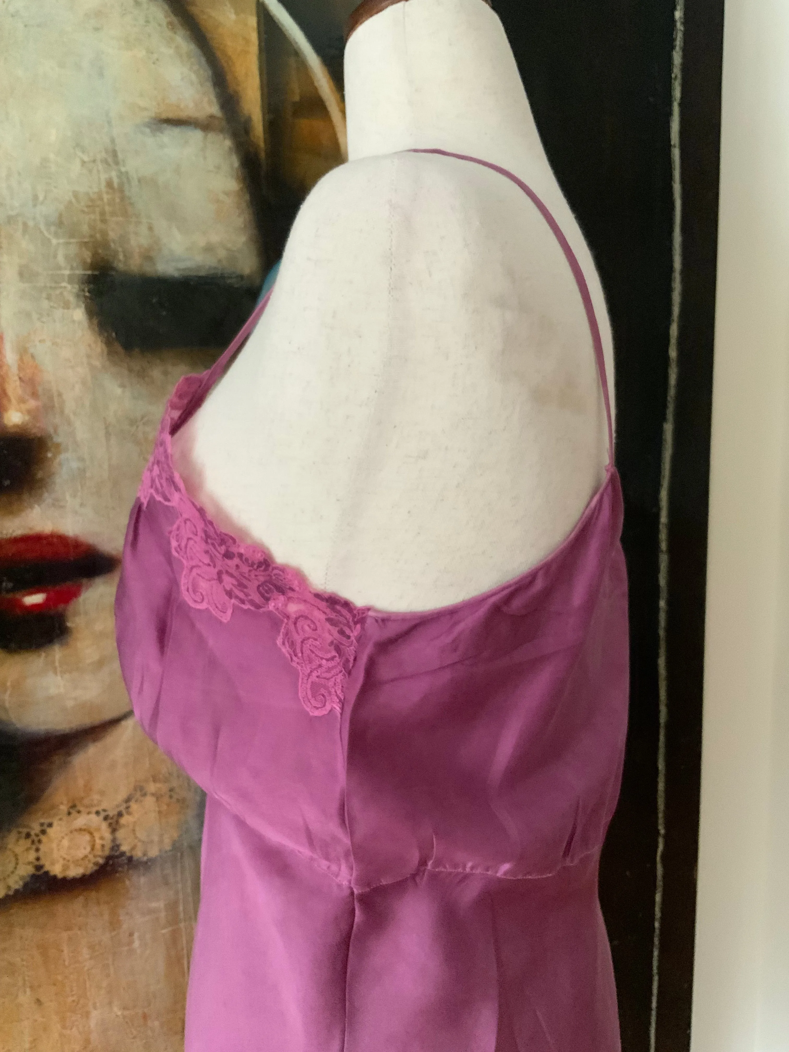 Hand Dyed Slip Dress - 50s - 50L