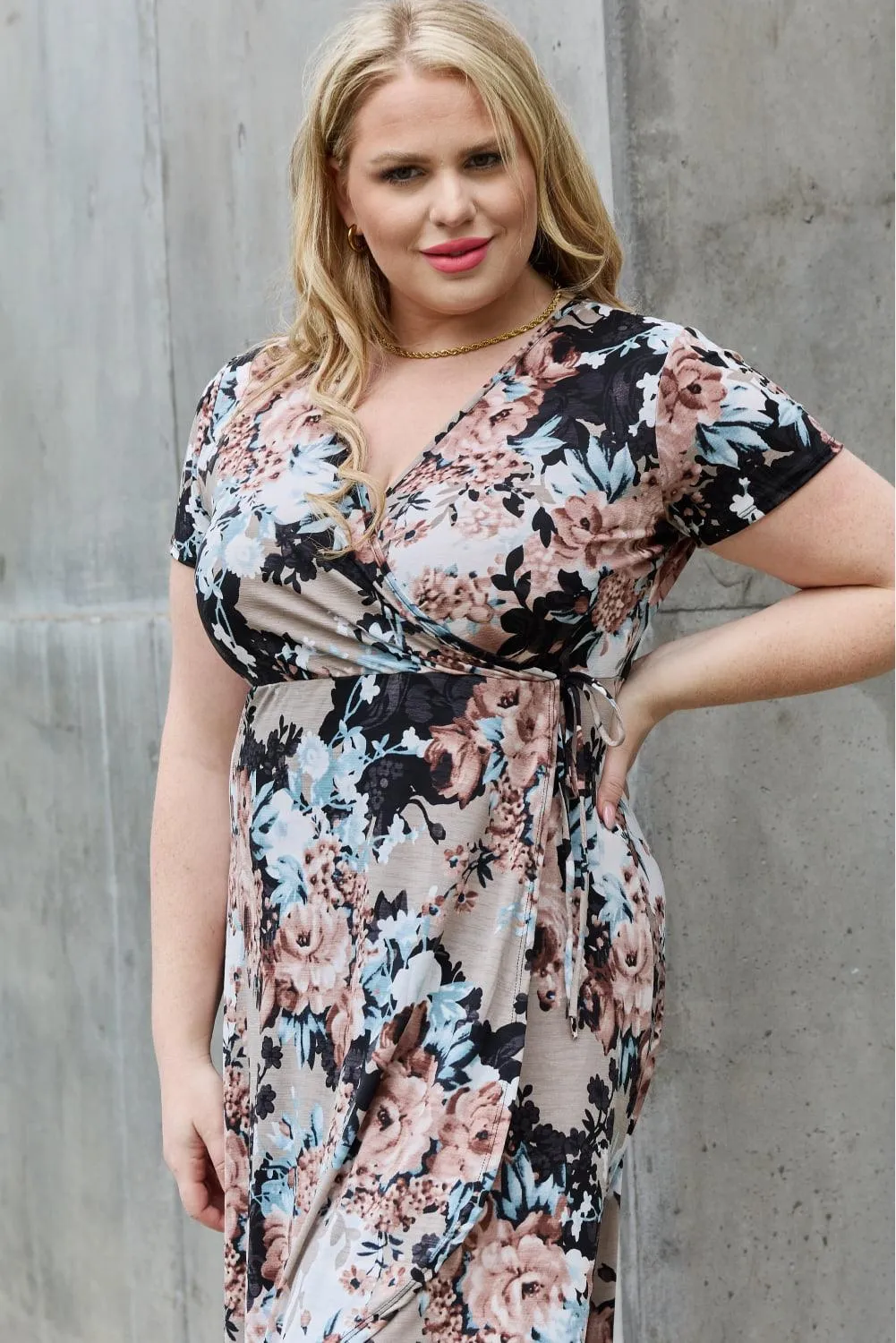 Hazel Blues® |  Heimish Give Me Roses Floral Maxi Wrap Dress