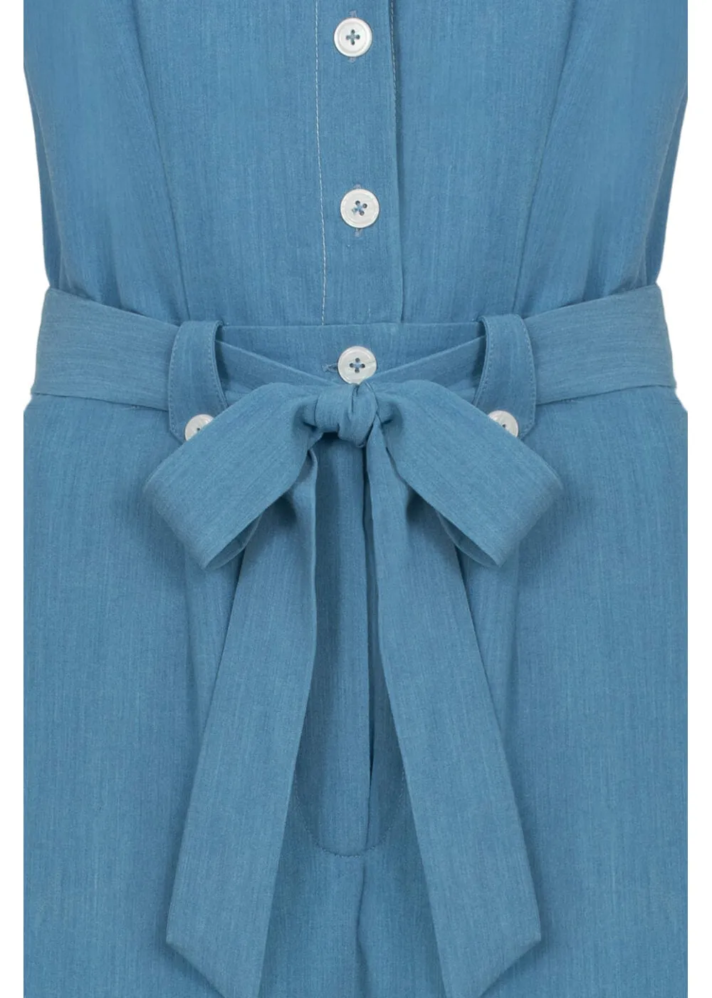 Hell Bunny Rylee Jumpsuit Blue