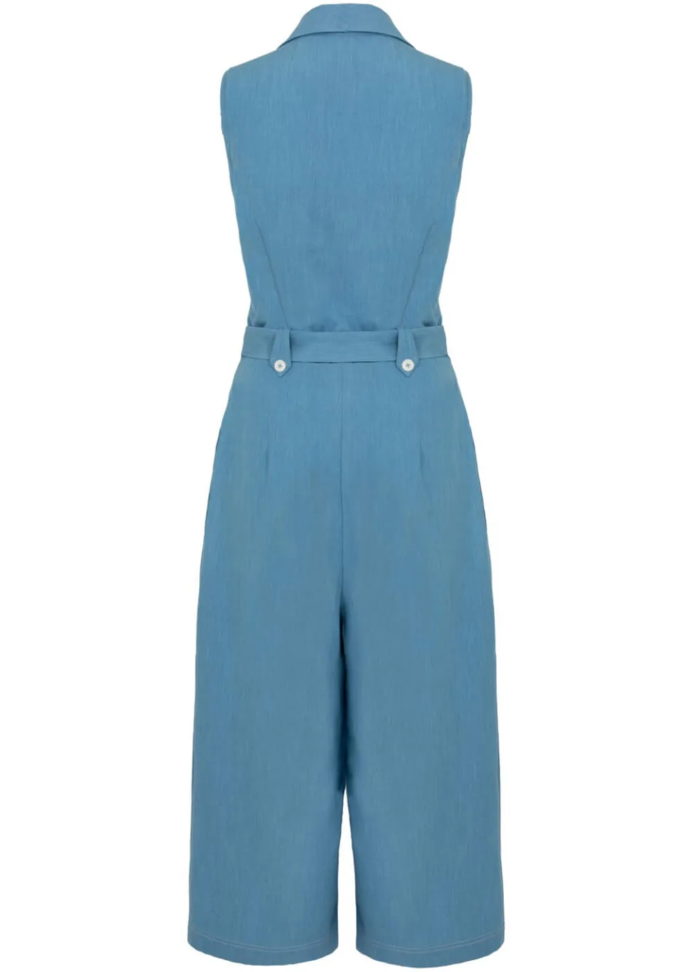 Hell Bunny Rylee Jumpsuit Blue