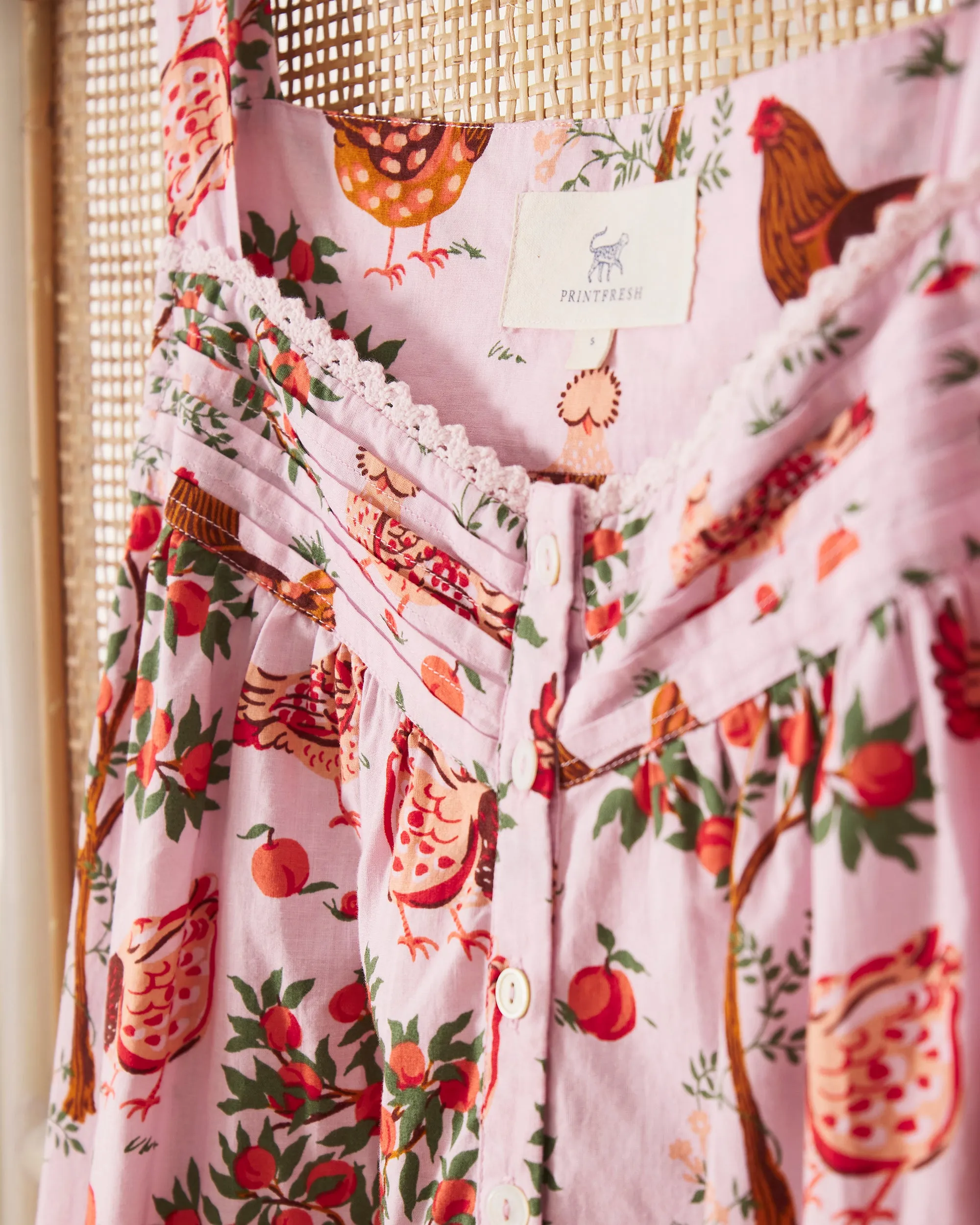 Hen House - Back To Bed Nightgown - Ballet Pink