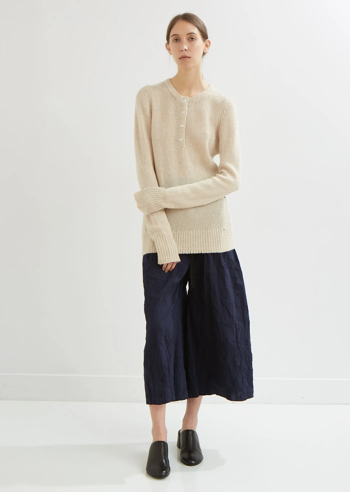 Henley Cashmere Sweater