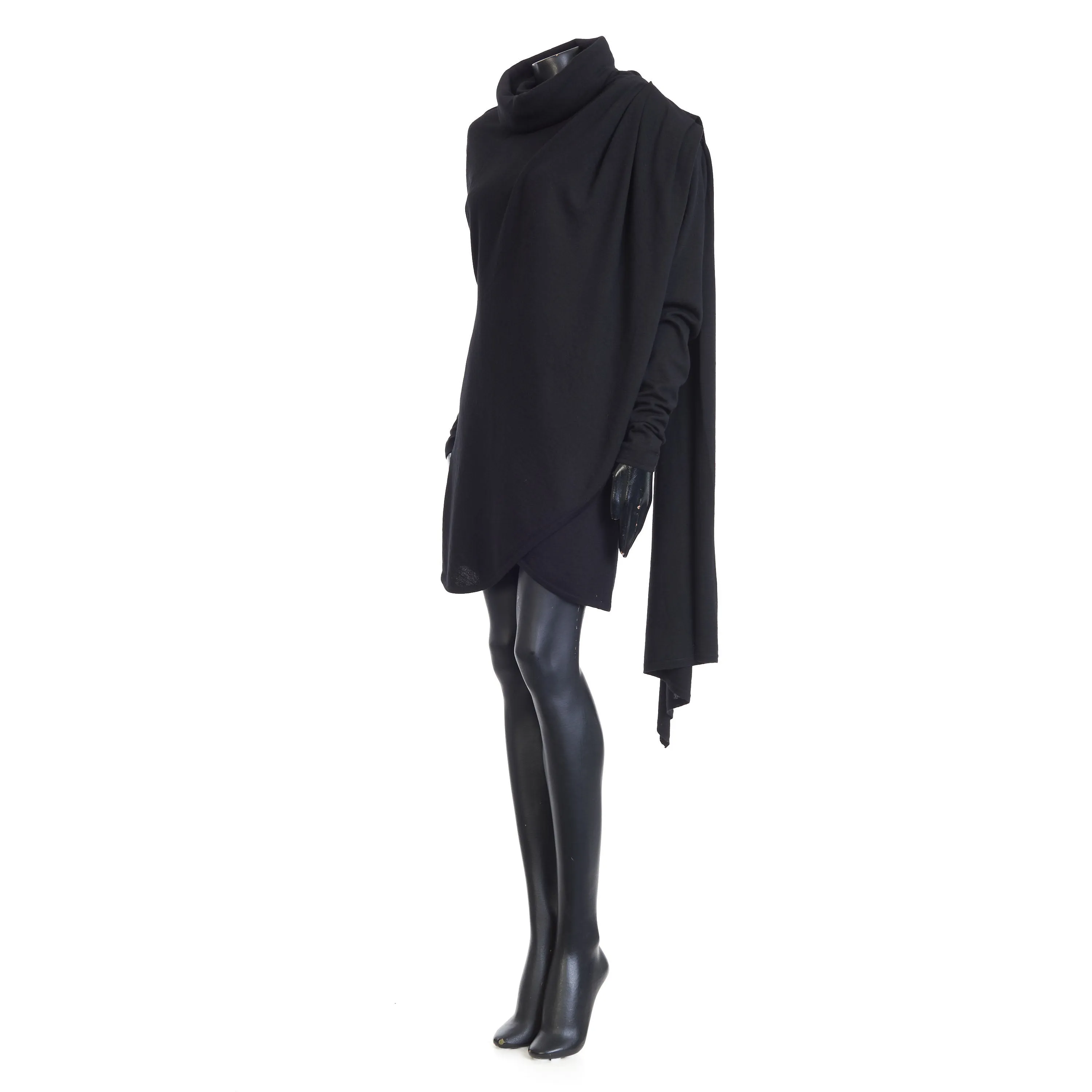 Hooded Dress In Wool