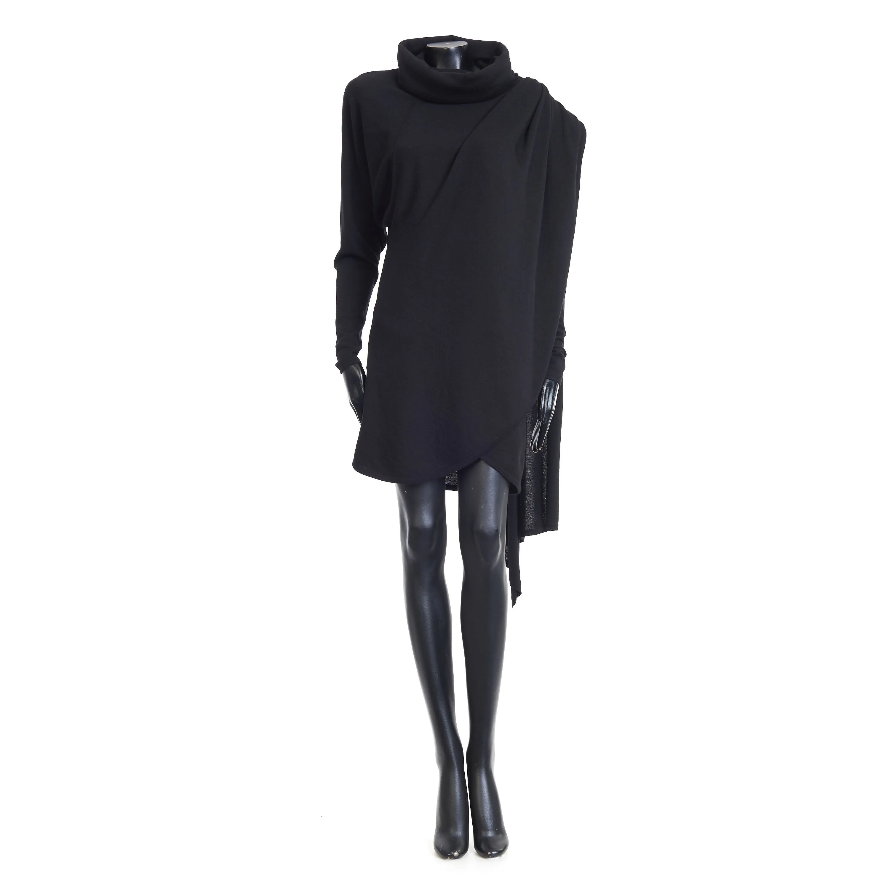 Hooded Dress In Wool