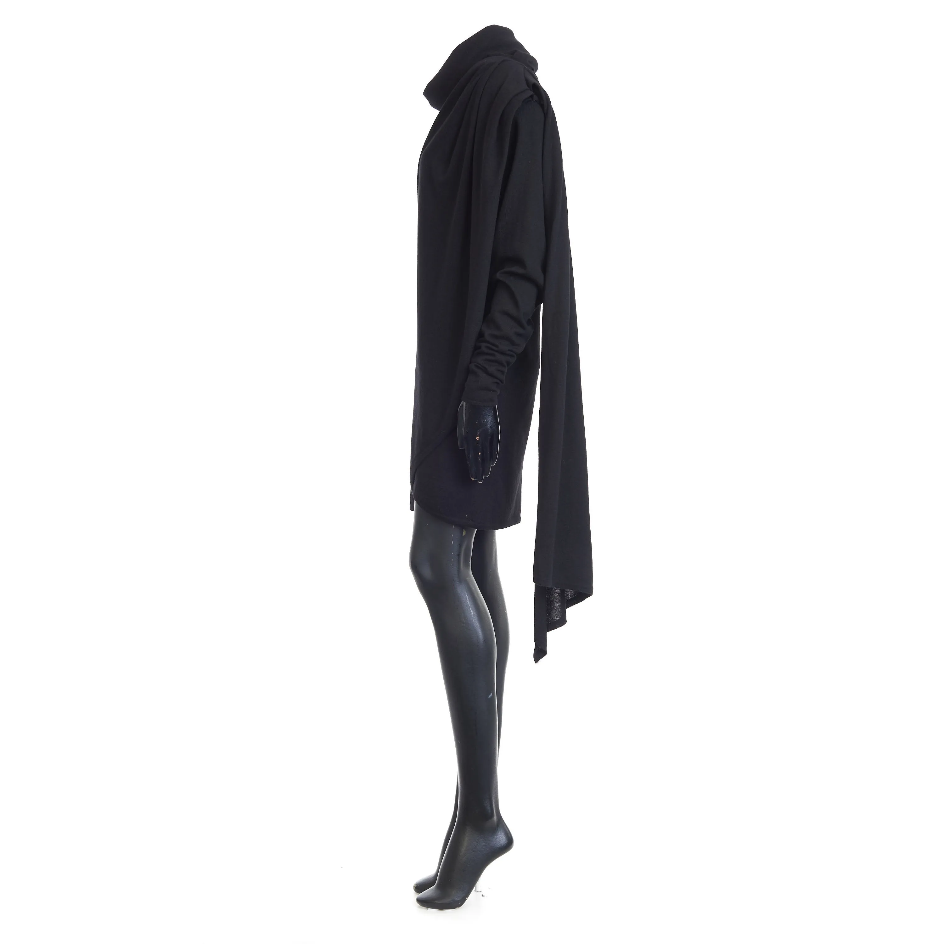 Hooded Dress In Wool