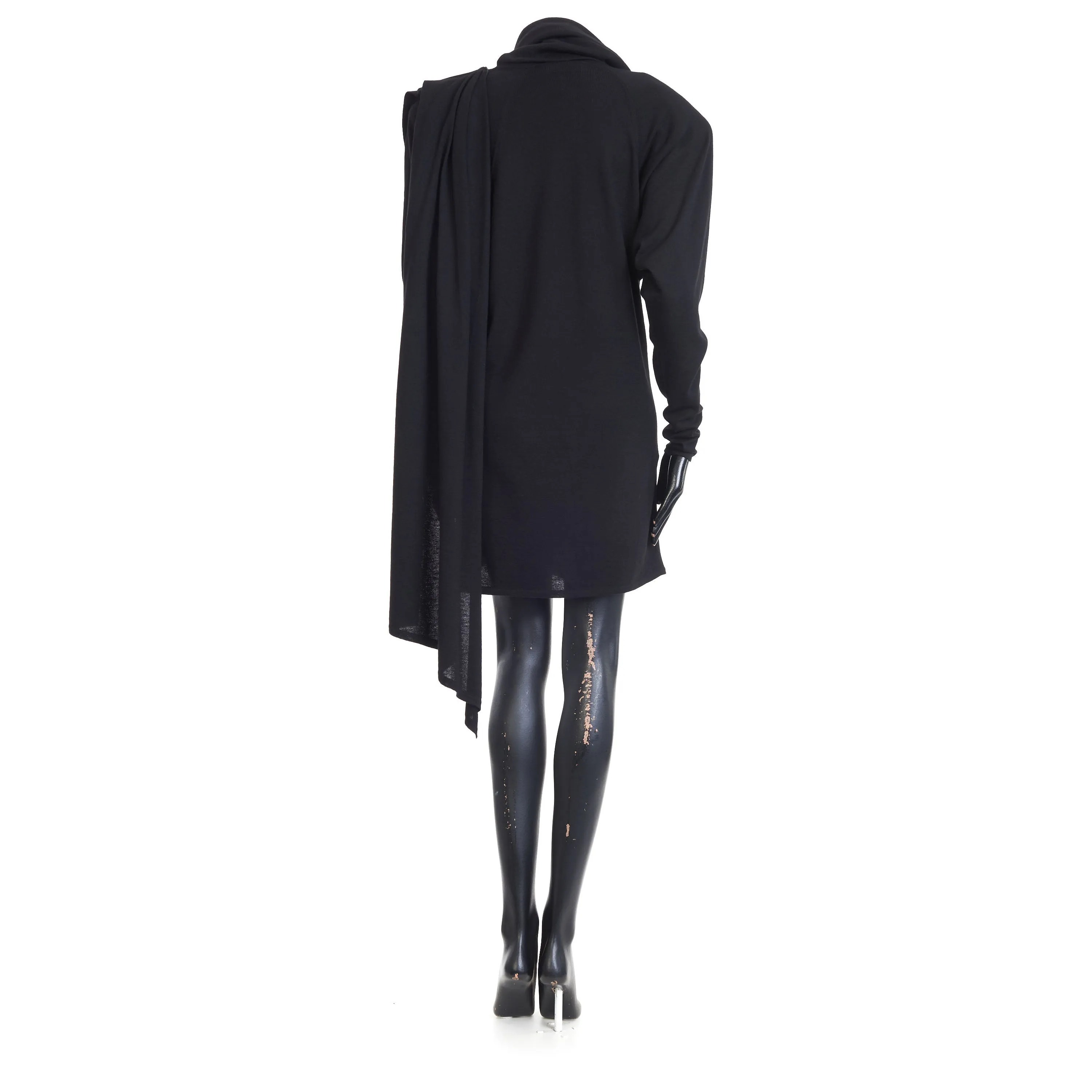 Hooded Dress In Wool