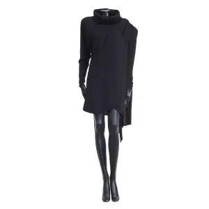 Hooded Dress In Wool
