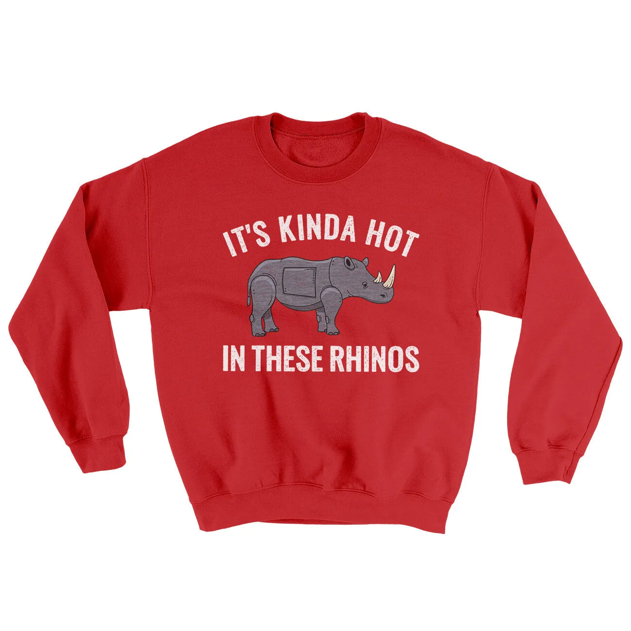 It's Kinda Hot In These Rhinos Ugly Sweater