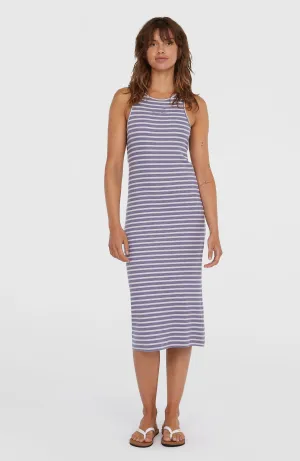 Jess Midi-Rippkleid | Purple Yarn Dye Stripe