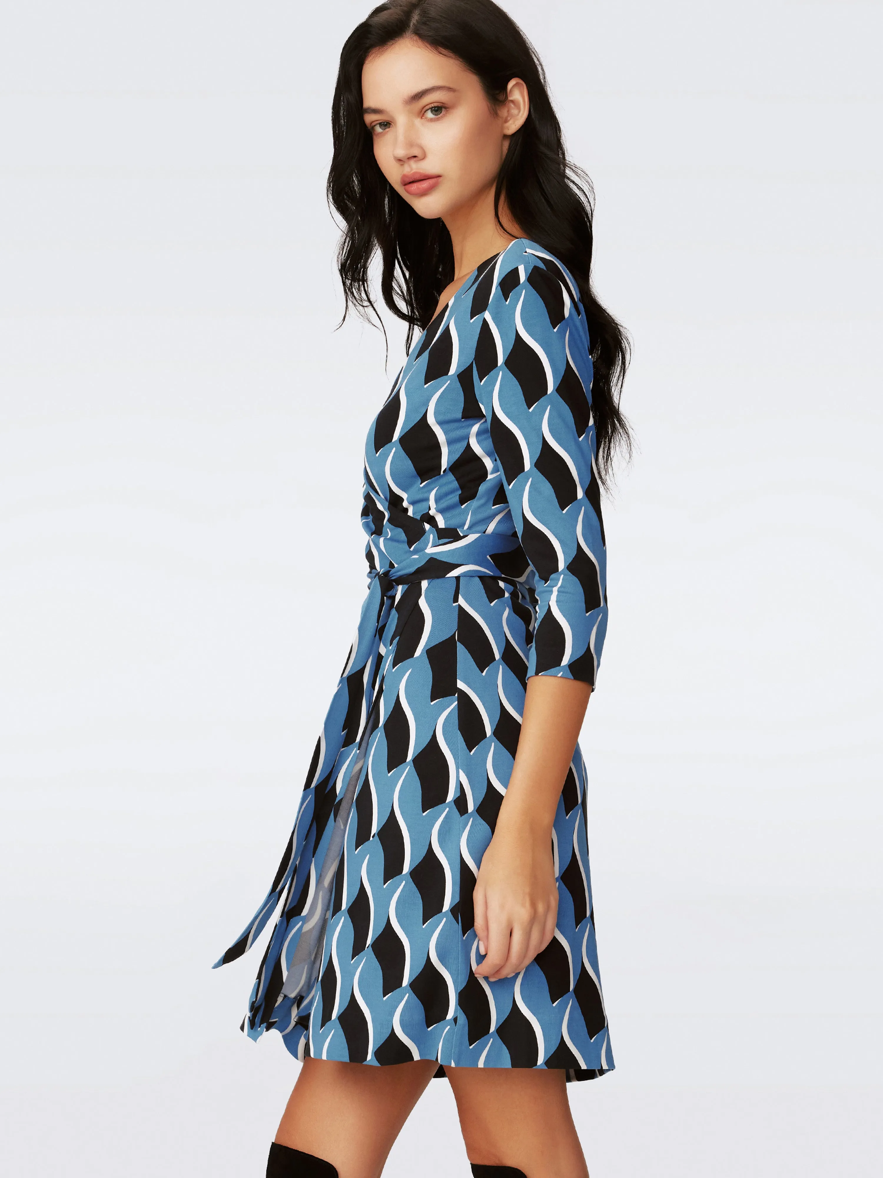 Julian Silk Jersey Wrap Dress