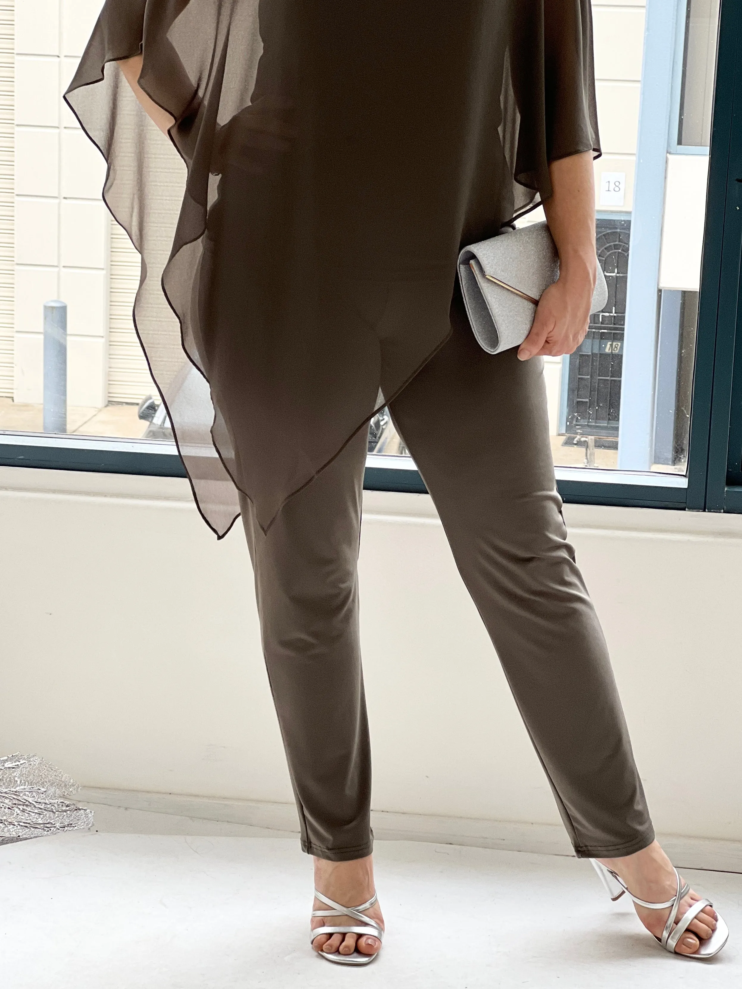 Juno Khaki Jersey Pants