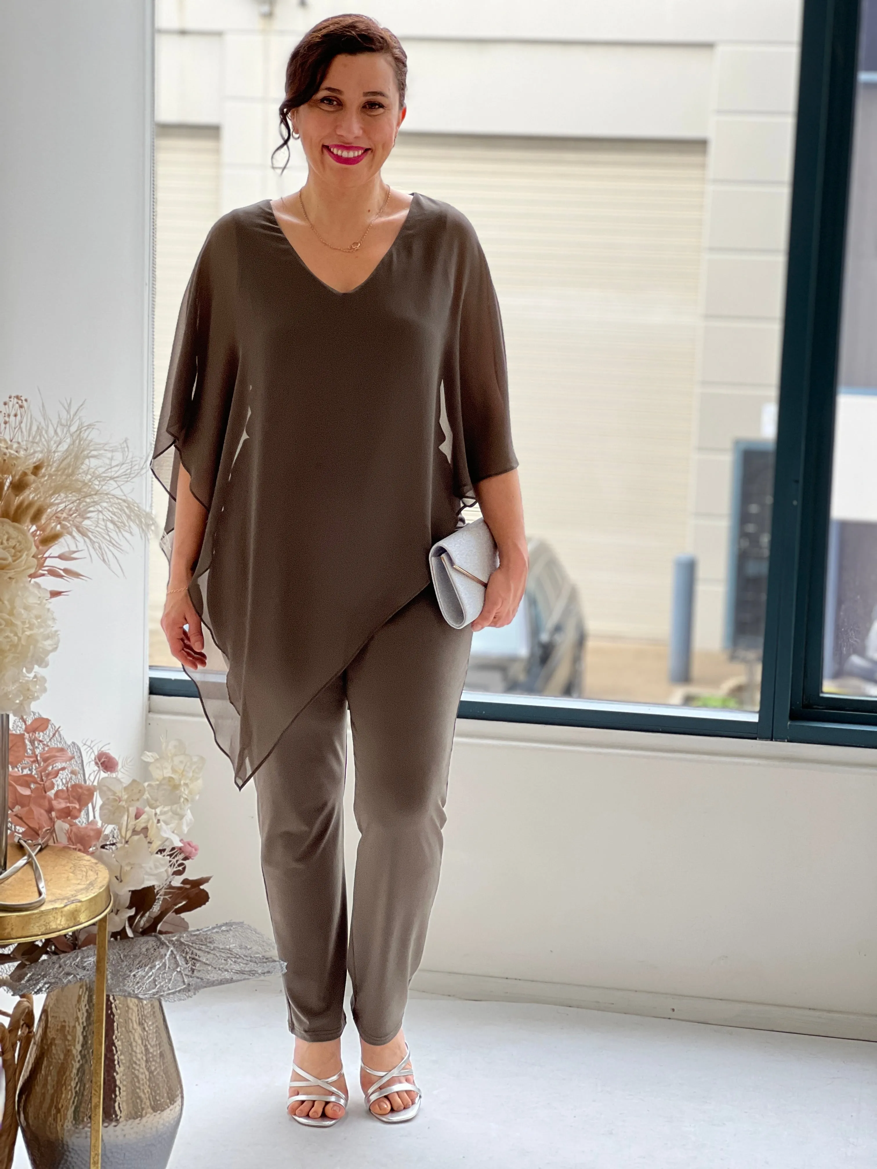 Juno Khaki Jersey Pants