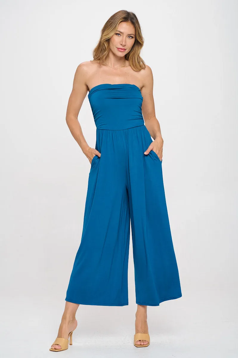 Kara Strapless Knit Jumpsuit