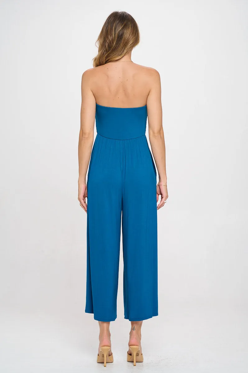 Kara Strapless Knit Jumpsuit