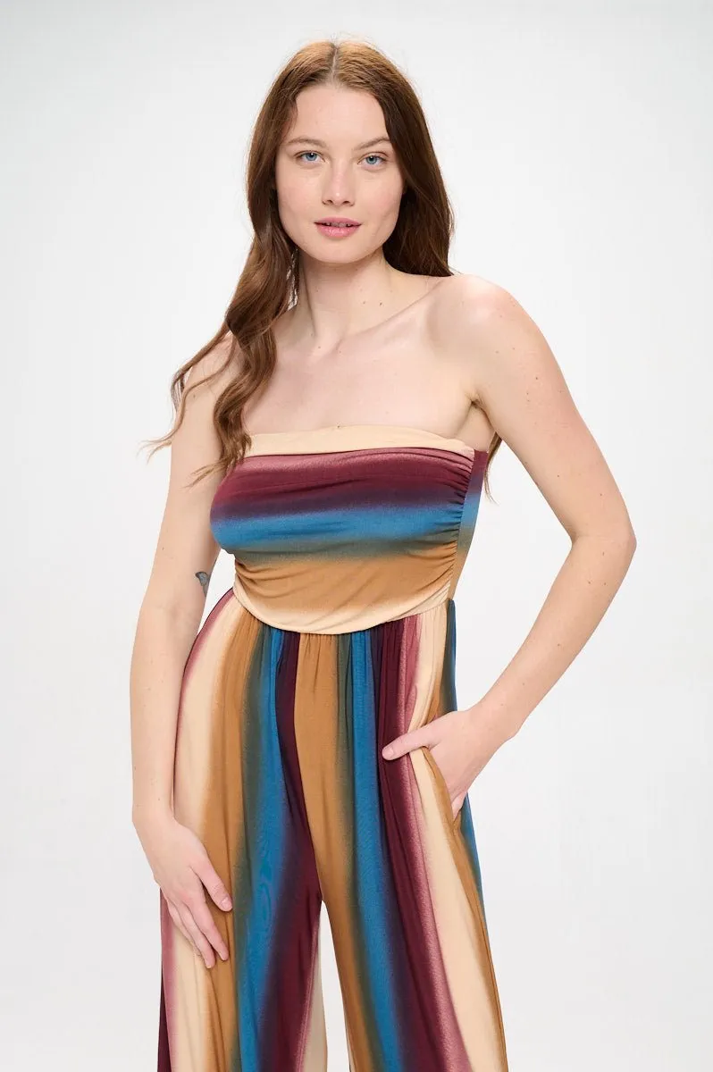 Kara Strapless Knit Jumpsuit