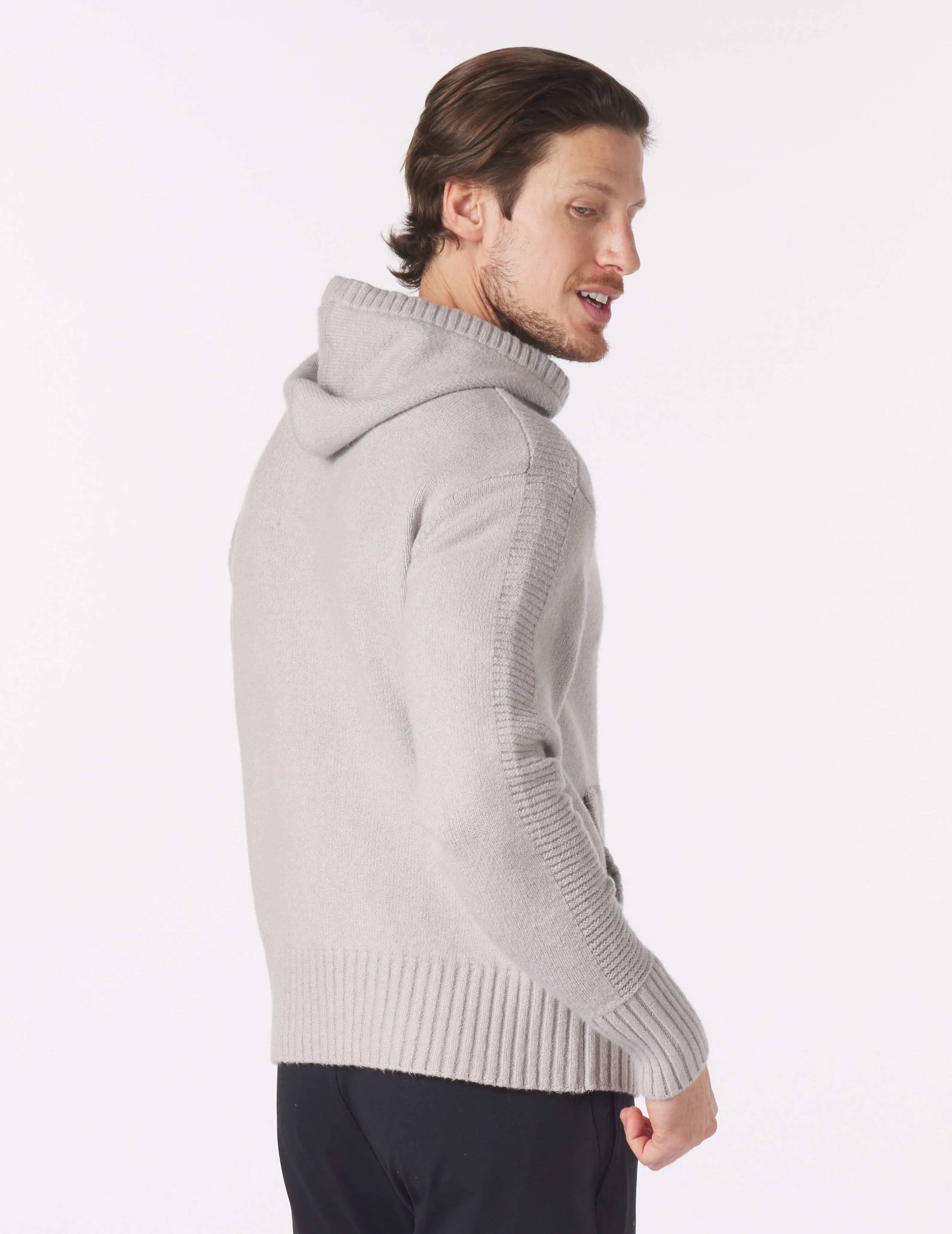 Knit Up Hoodie: Ash Grey