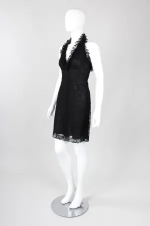 Lace Halter Slip Dress