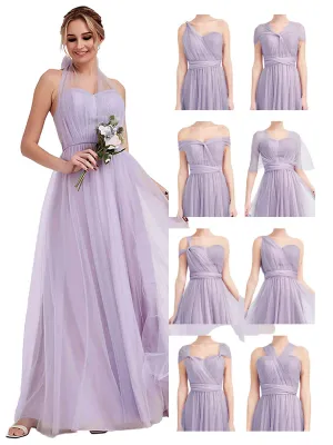 Light Dusty Purple MULTI WAY Sweetheart Tulle Bridesmaid Dress