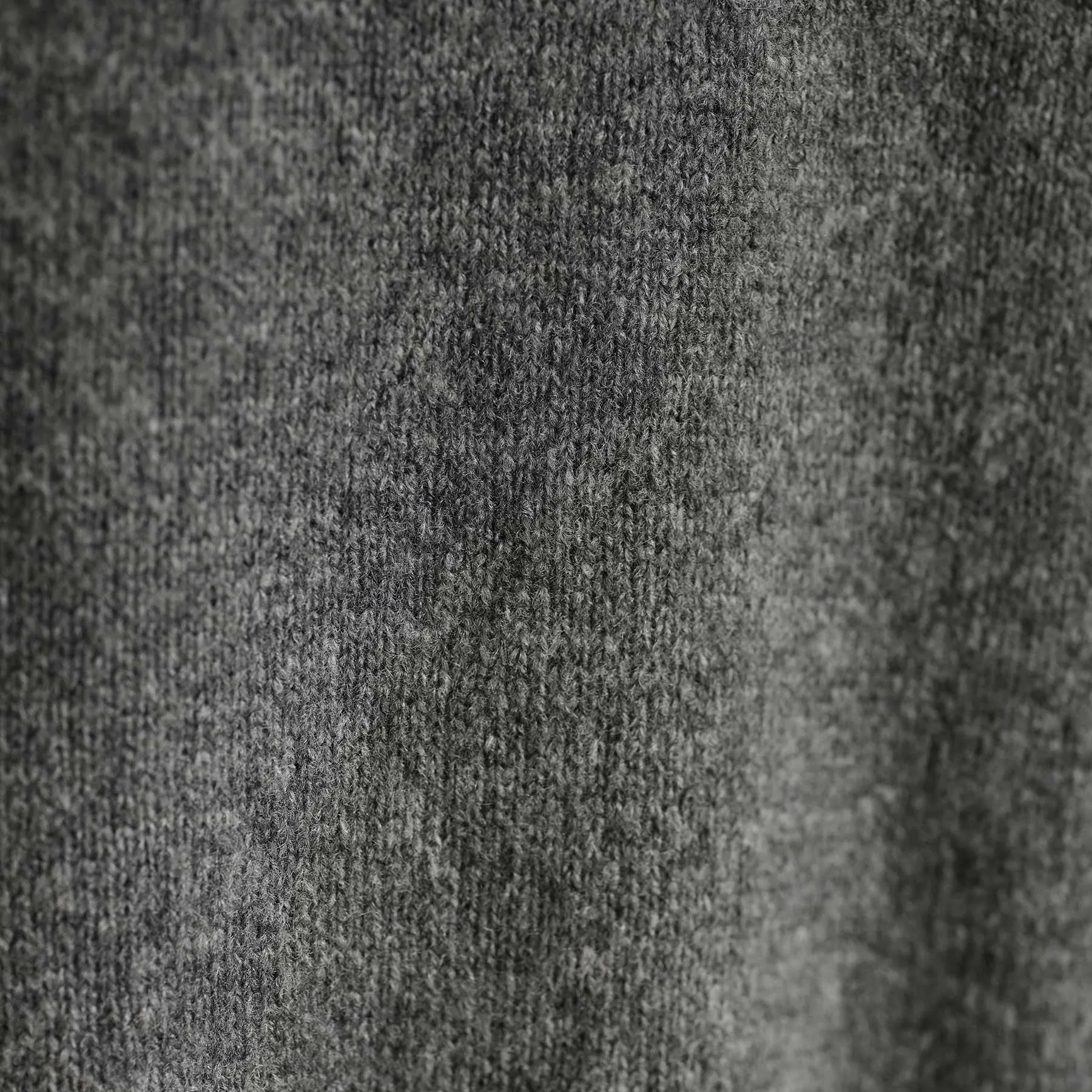 Lightweight Textured Cashmere Crew - Thunder