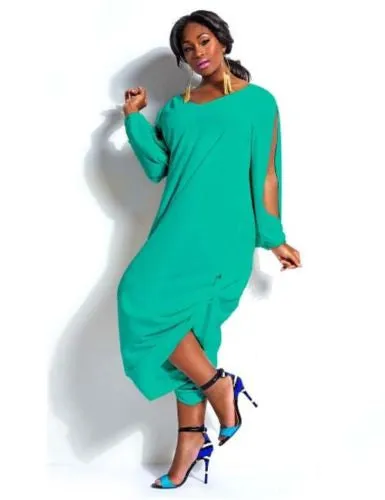 Long Sleeve Harem Romper Playsuit  Plus Size 5 Colors
