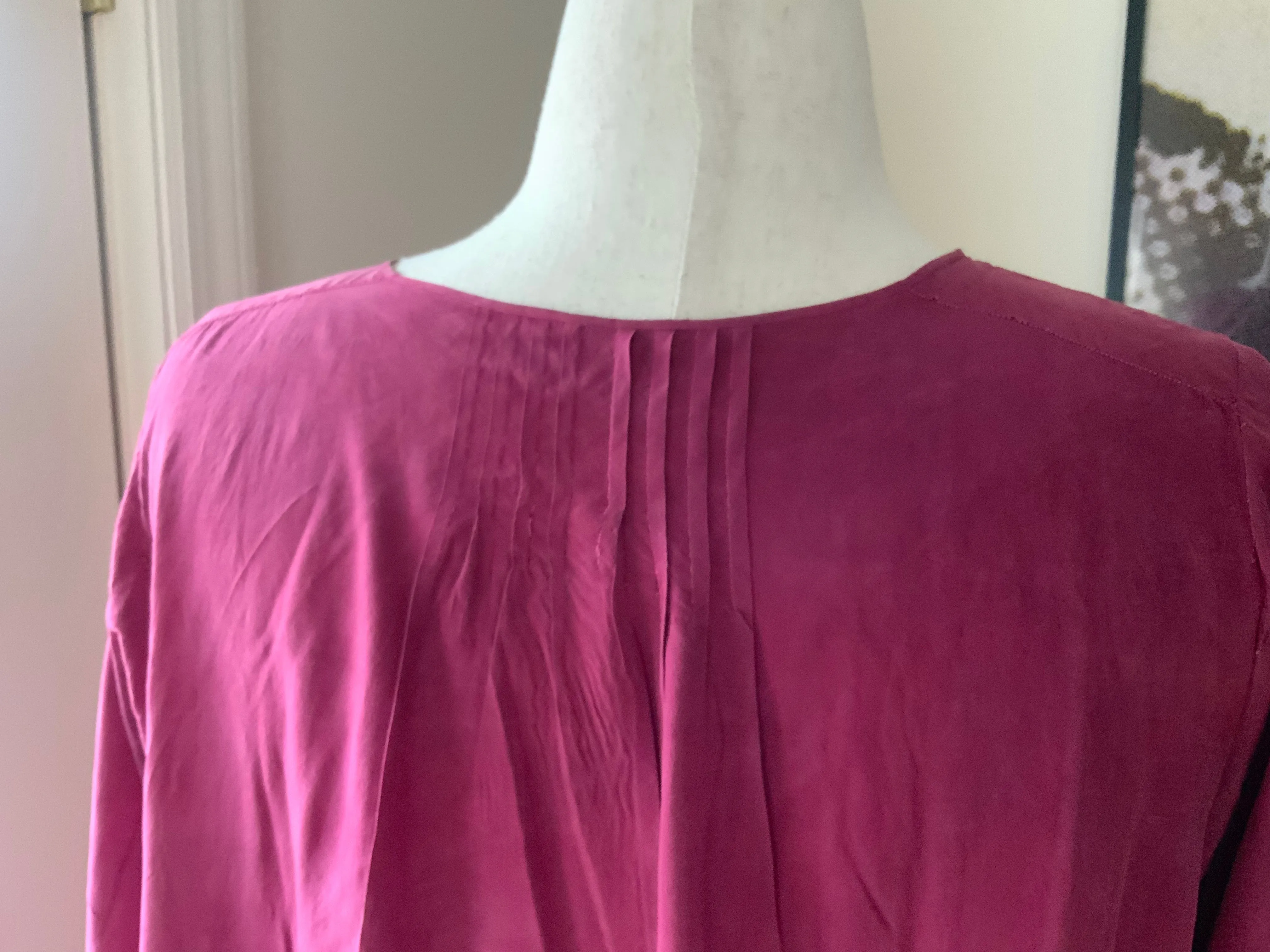 Long Sleeve Silk Nightgown - 20s - 20I