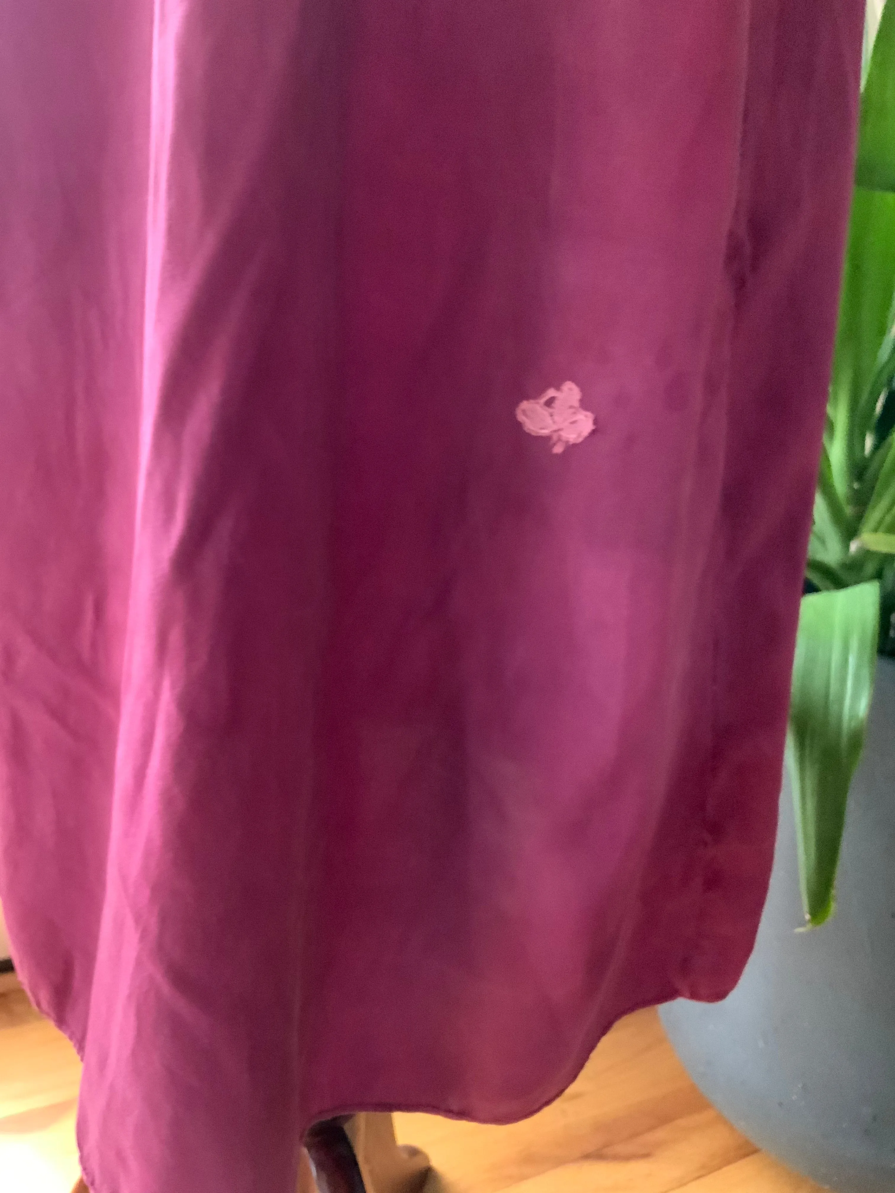 Long Sleeve Silk Nightgown - 20s - 20I