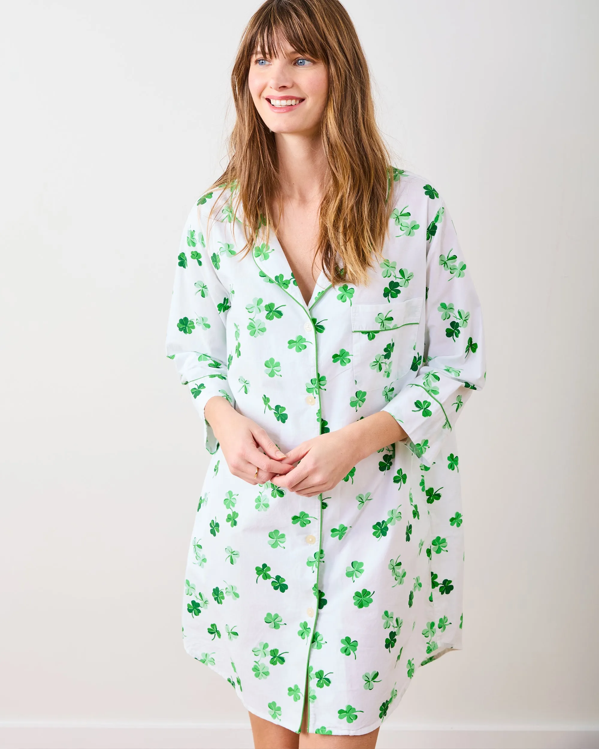 Lucky Clover - Sleep Shirt - Cloud