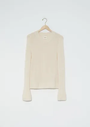 Mary Jane Cashmere Sweater — Custard