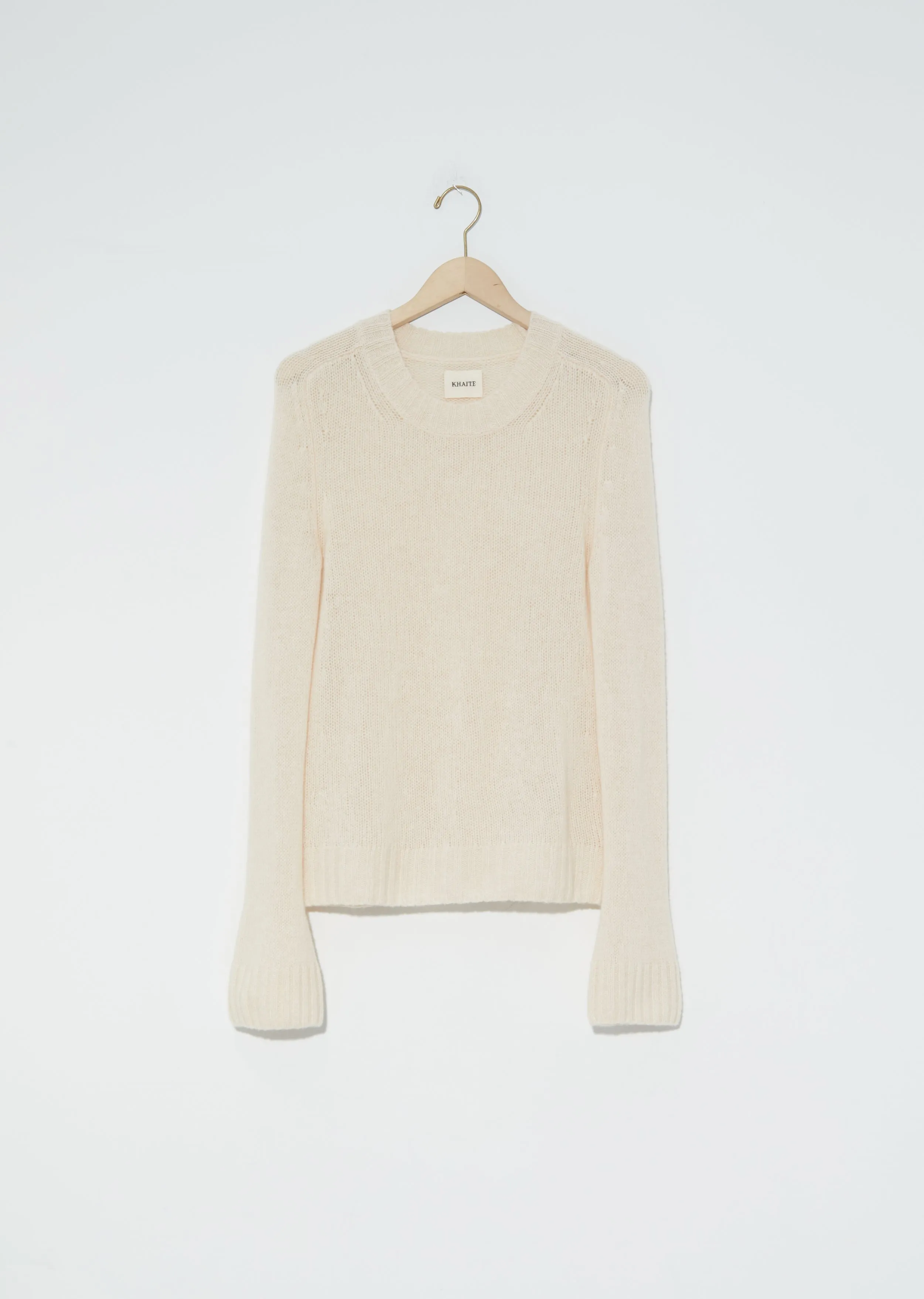 Mary Jane Cashmere Sweater — Custard