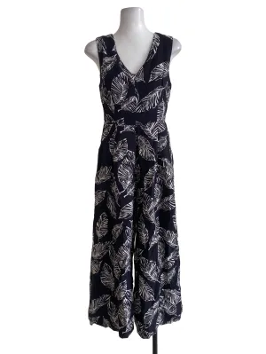 Matte Black Leafy Jumpsuits TEM