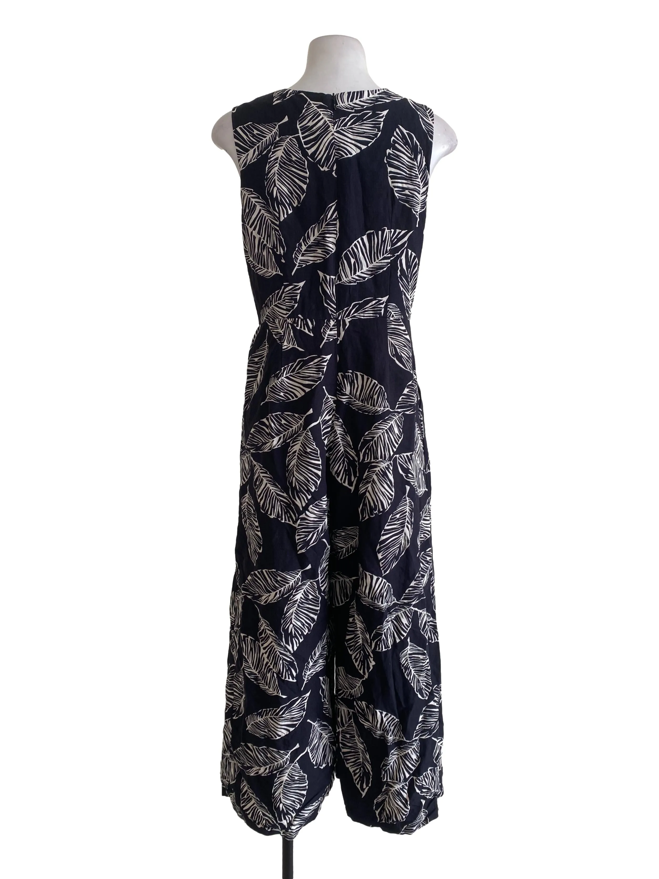 Matte Black Leafy Jumpsuits TEM
