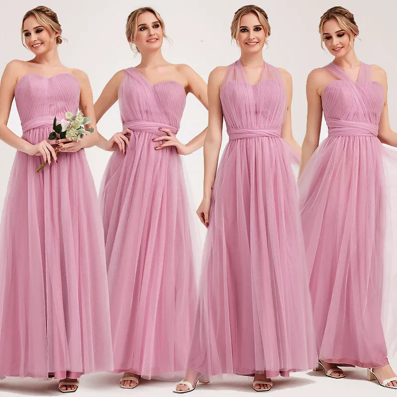 Mauve MULTI WAY Sweetheart Tulle Bridesmaid Dress