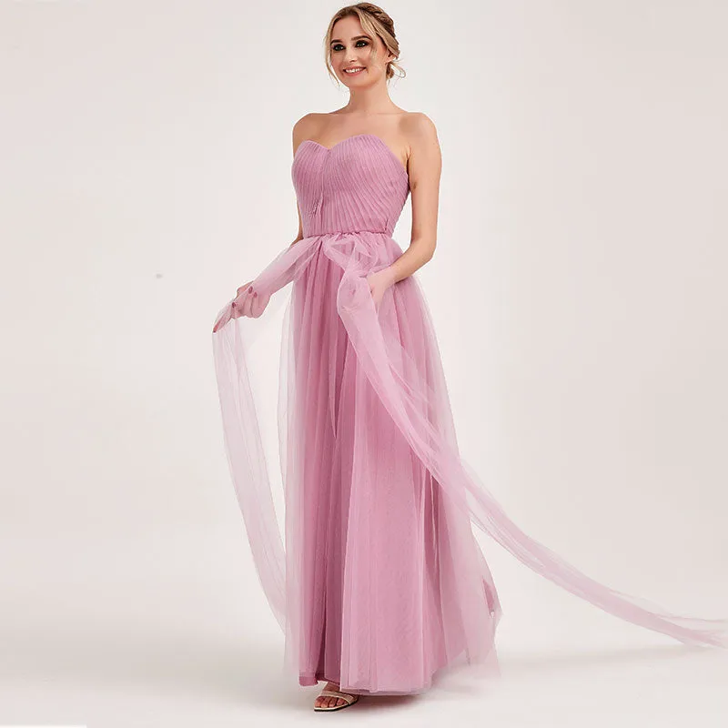 Mauve MULTI WAY Sweetheart Tulle Bridesmaid Dress