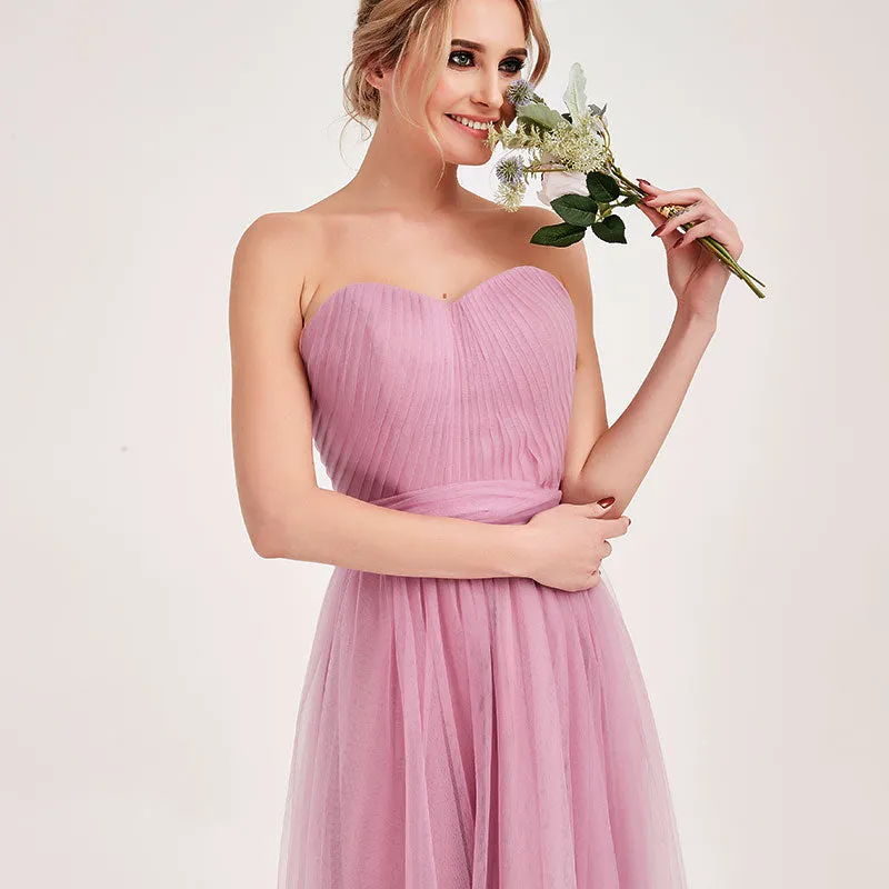 Mauve MULTI WAY Sweetheart Tulle Bridesmaid Dress