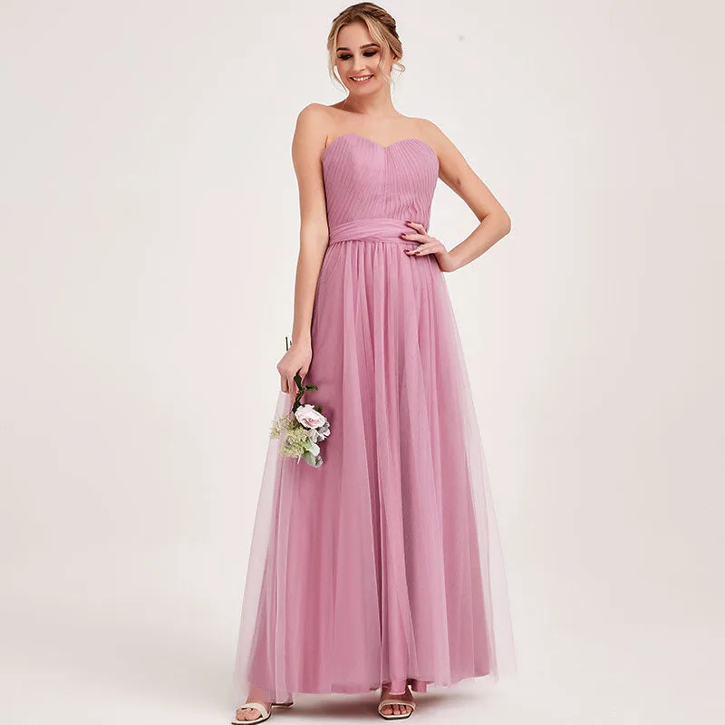 Mauve MULTI WAY Sweetheart Tulle Bridesmaid Dress