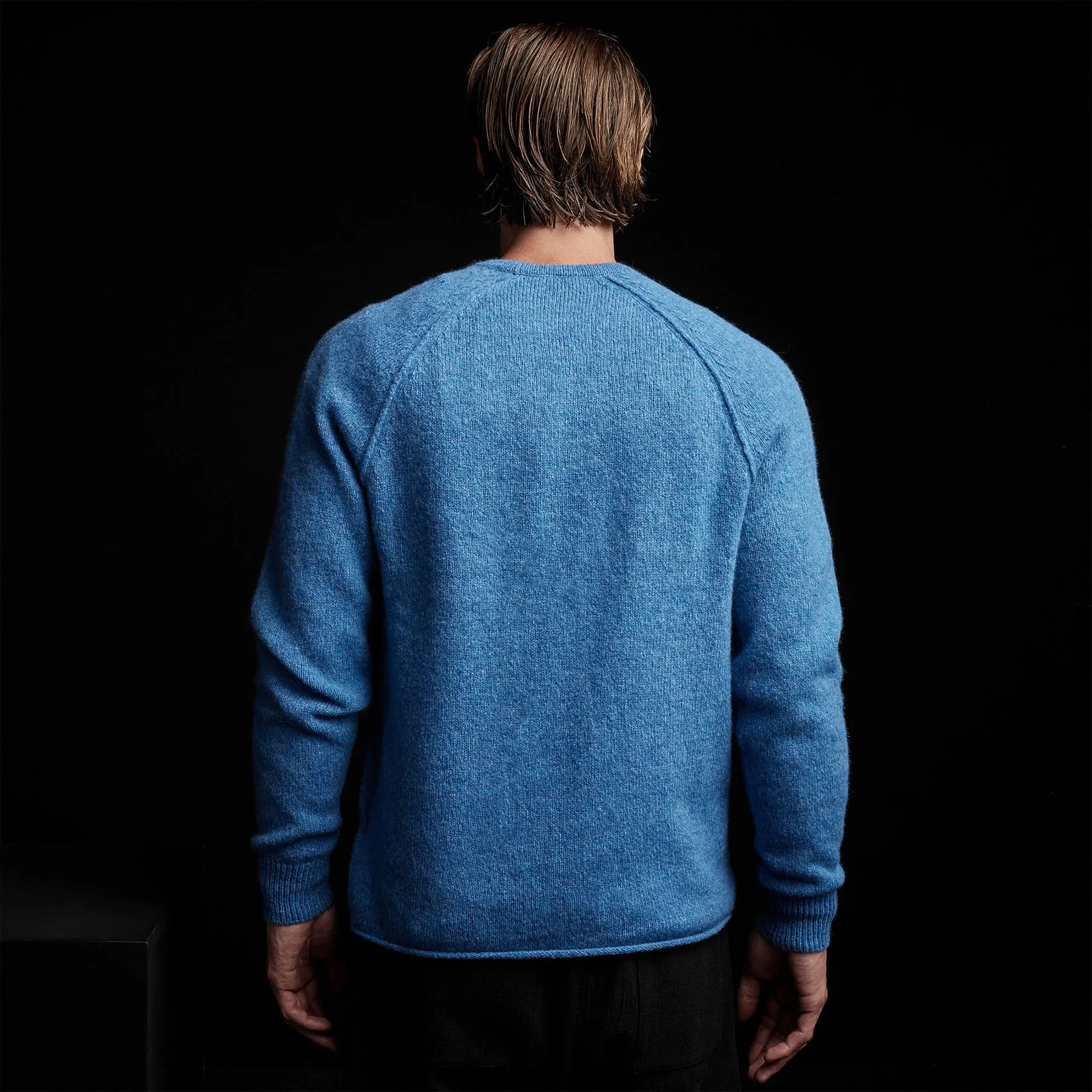 Mid Gauge Cashmere Sweatshirt - Blue Raspberry