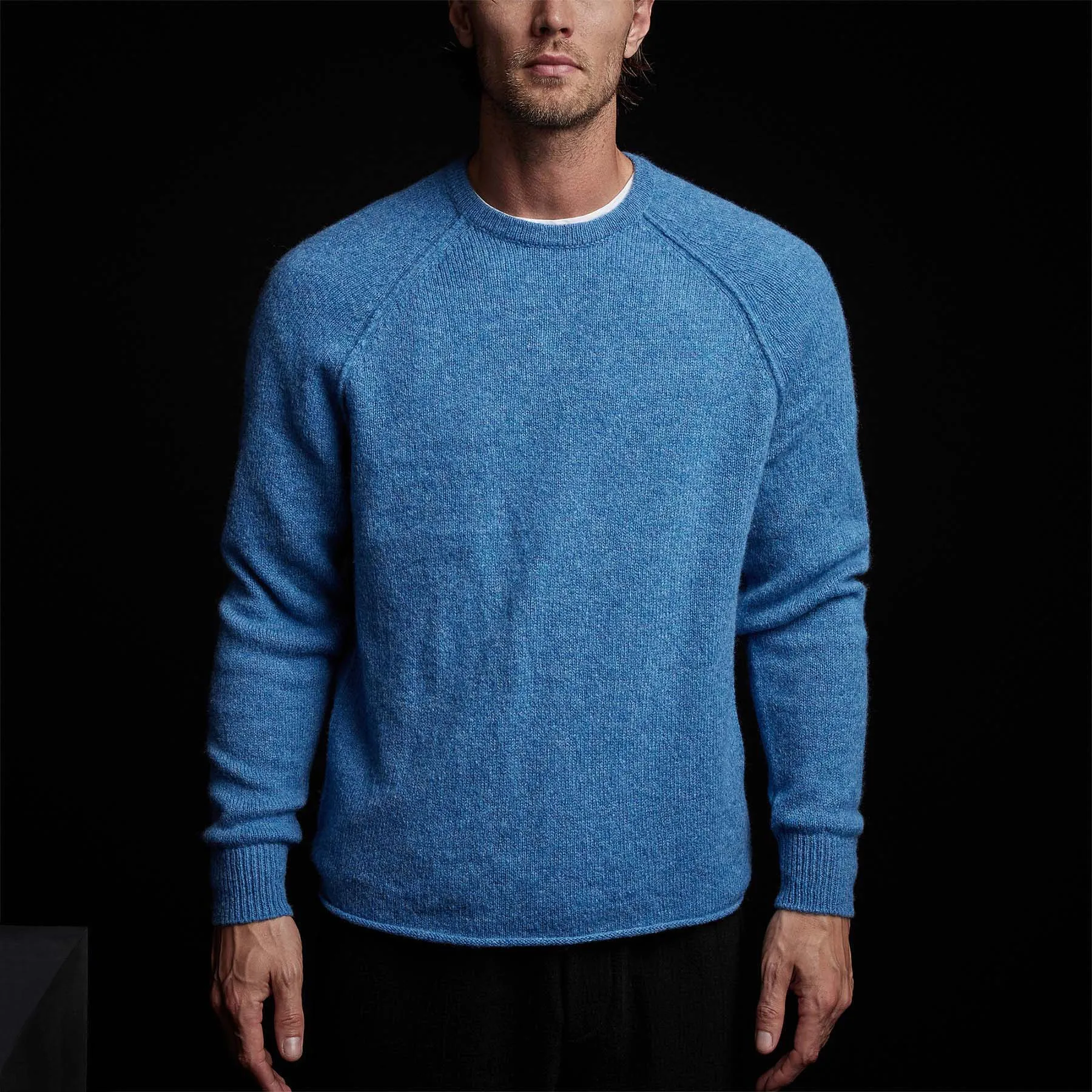 Mid Gauge Cashmere Sweatshirt - Blue Raspberry