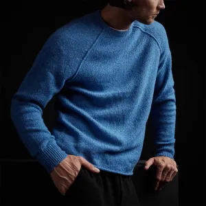 Mid Gauge Cashmere Sweatshirt - Blue Raspberry